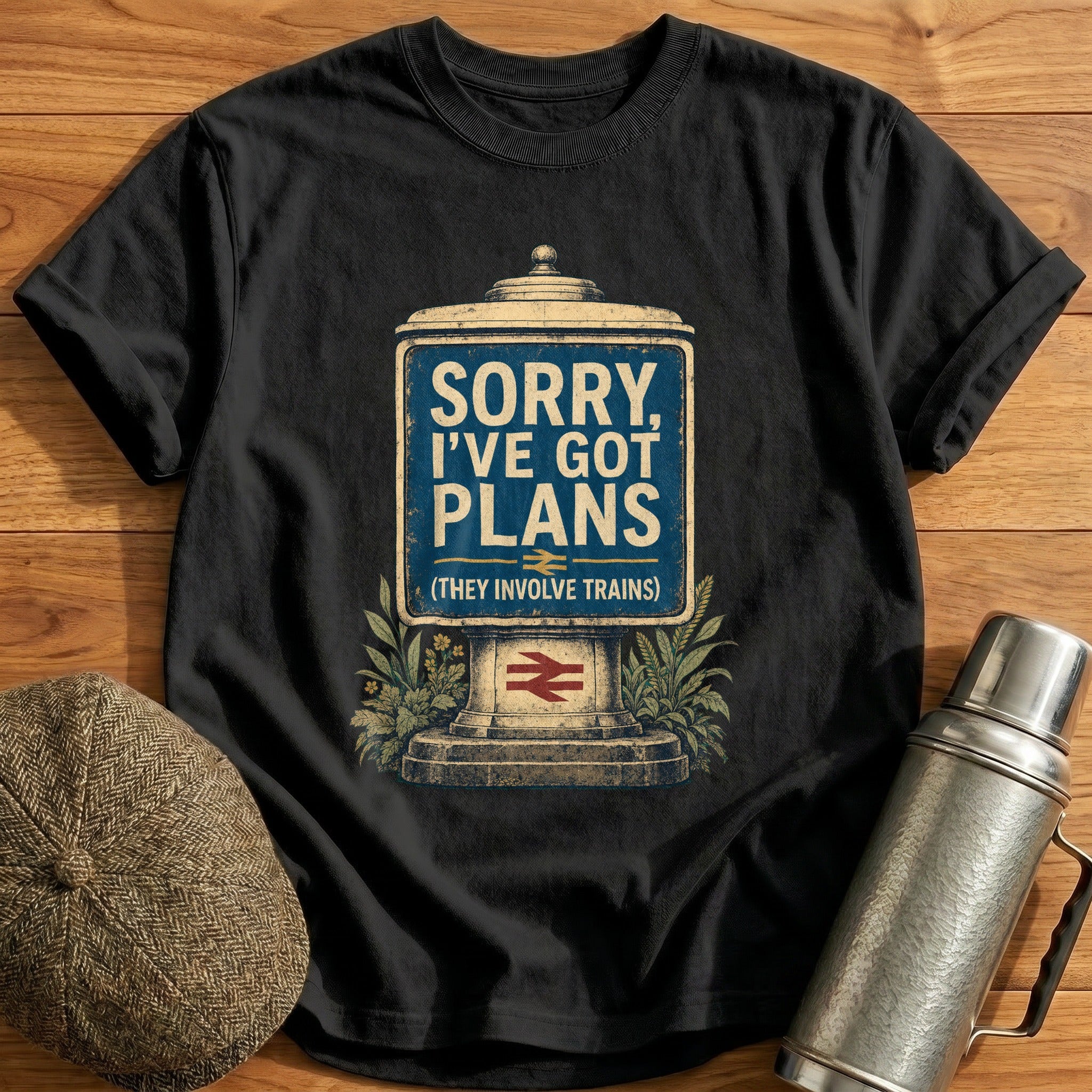 Sorry, I've Got Plans T-Shirt - Black