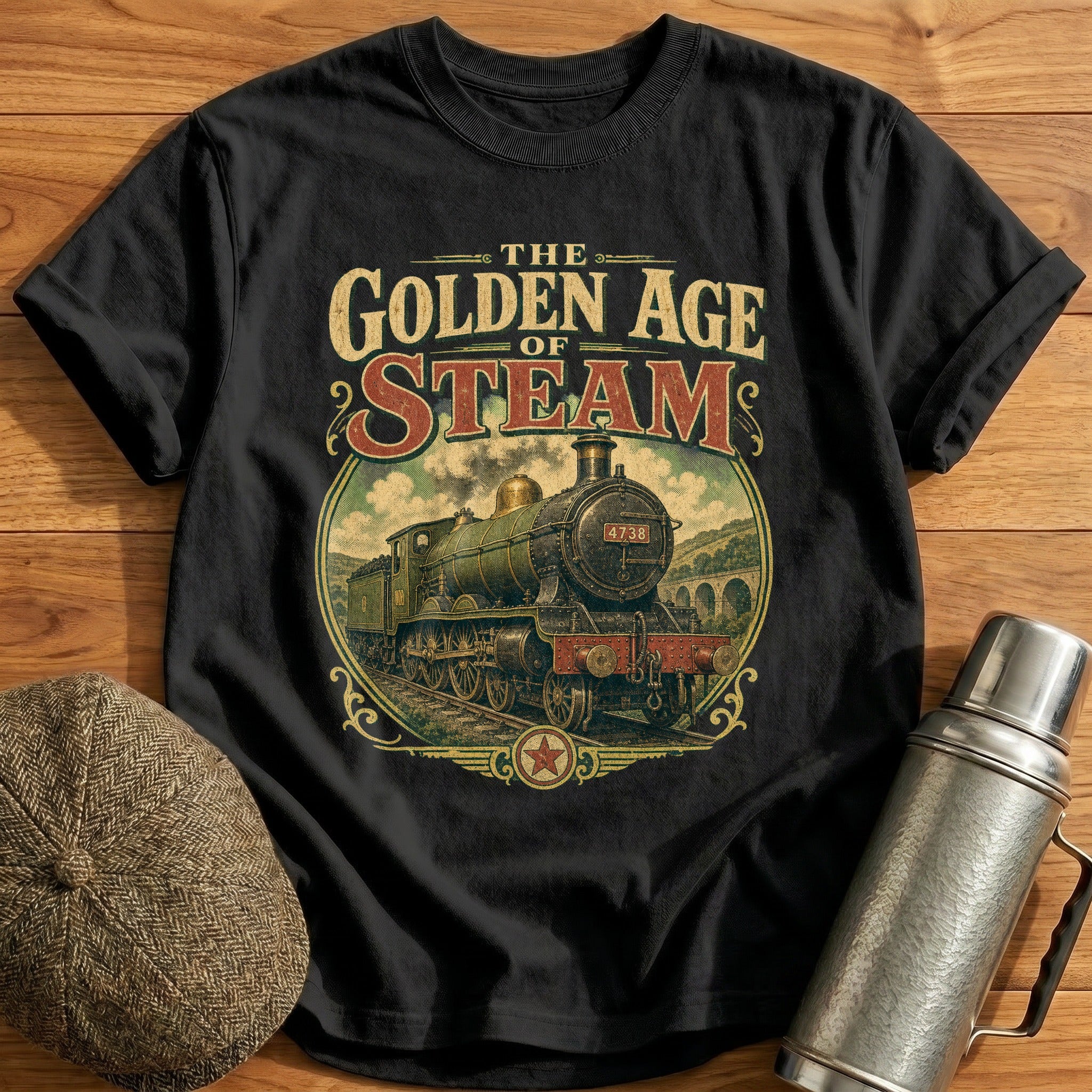 The Golden Age of Steam T-Shirt - Black