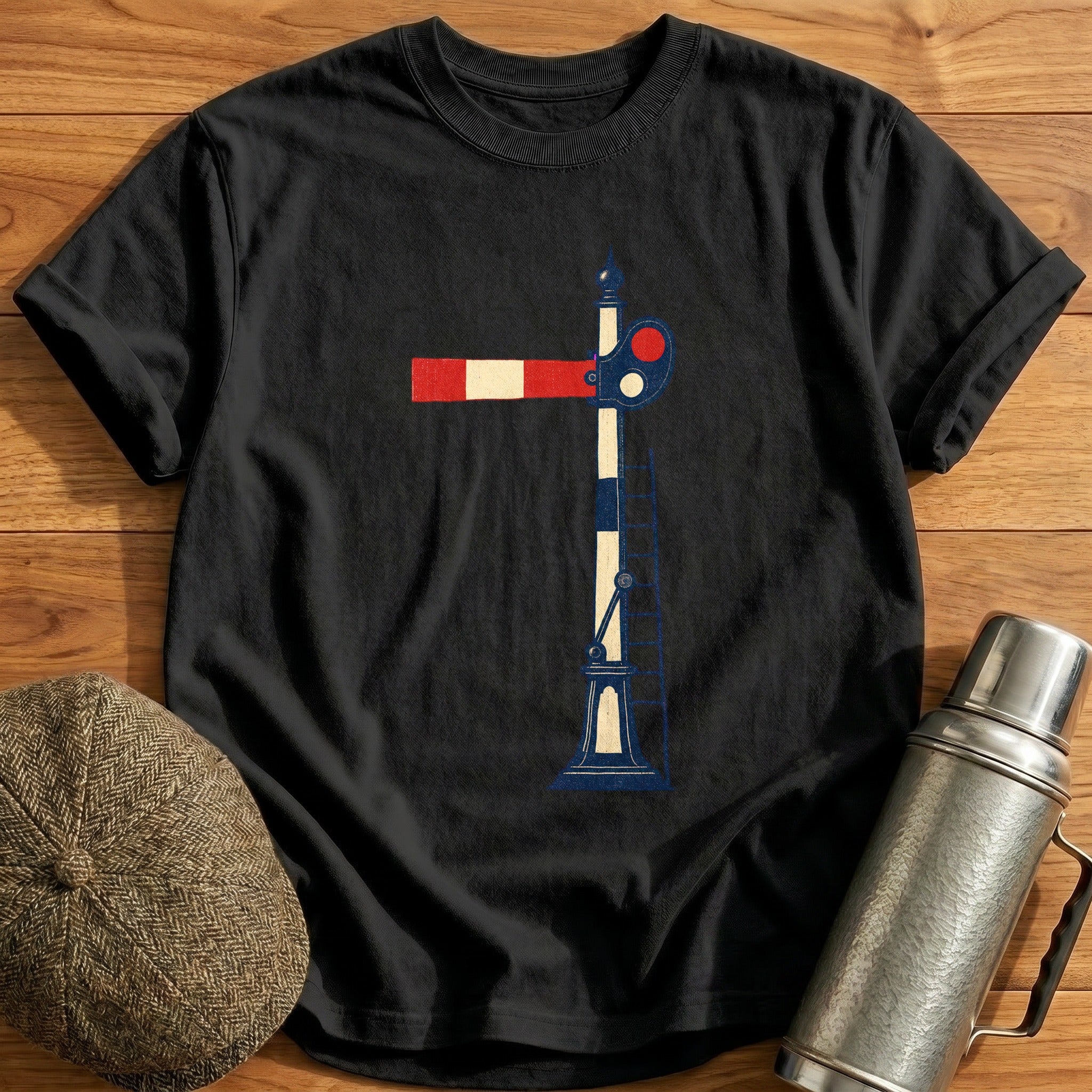 Semaphore Signal T-Shirt - Black