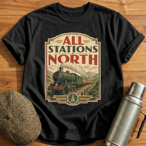 All Stations North T-Shirt - Black