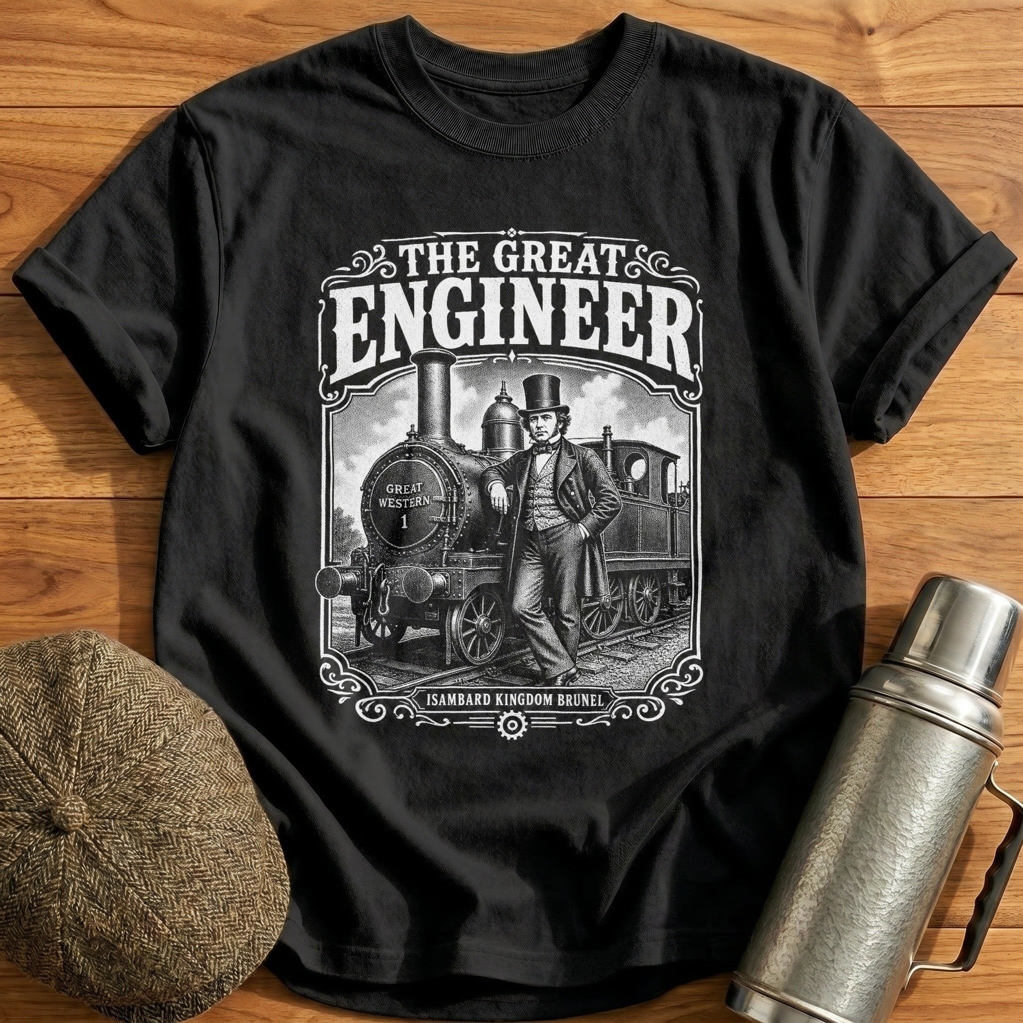The Great Engineer T-Shirt - Black