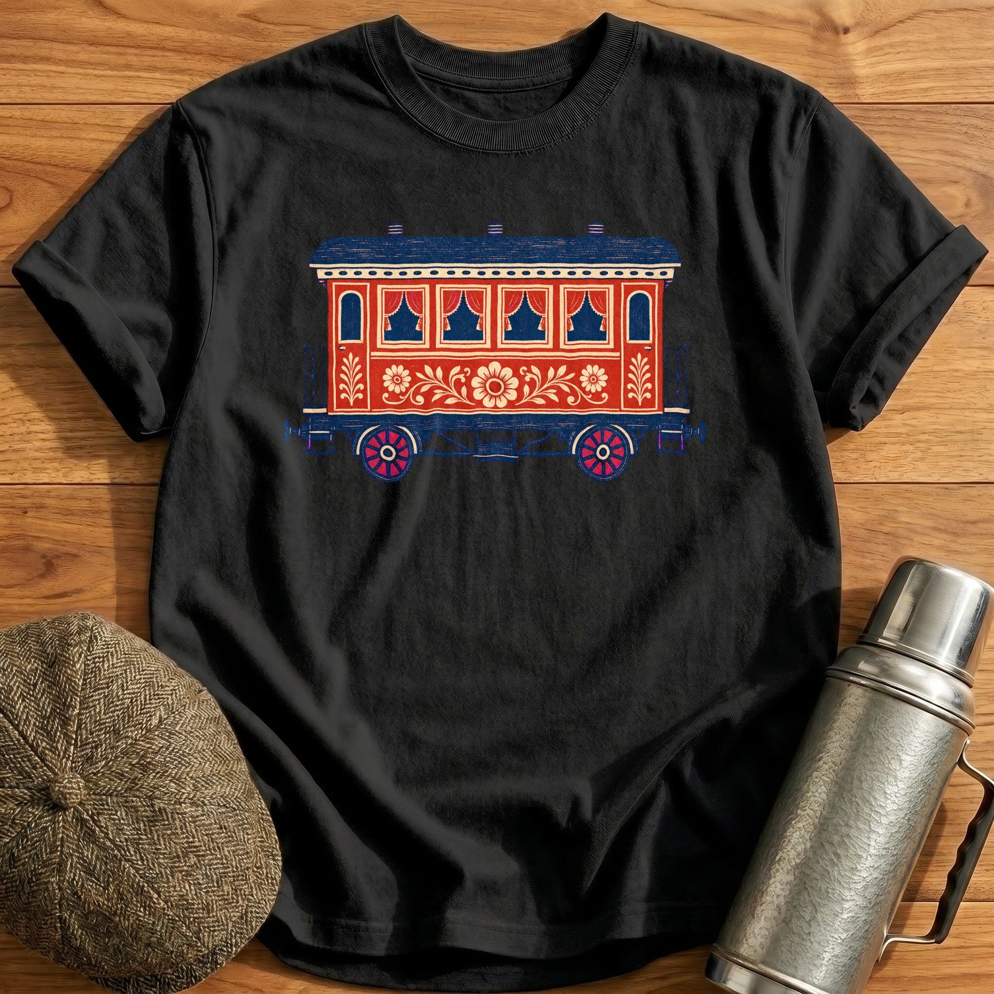 Railway Carriage T-Shirt - Black