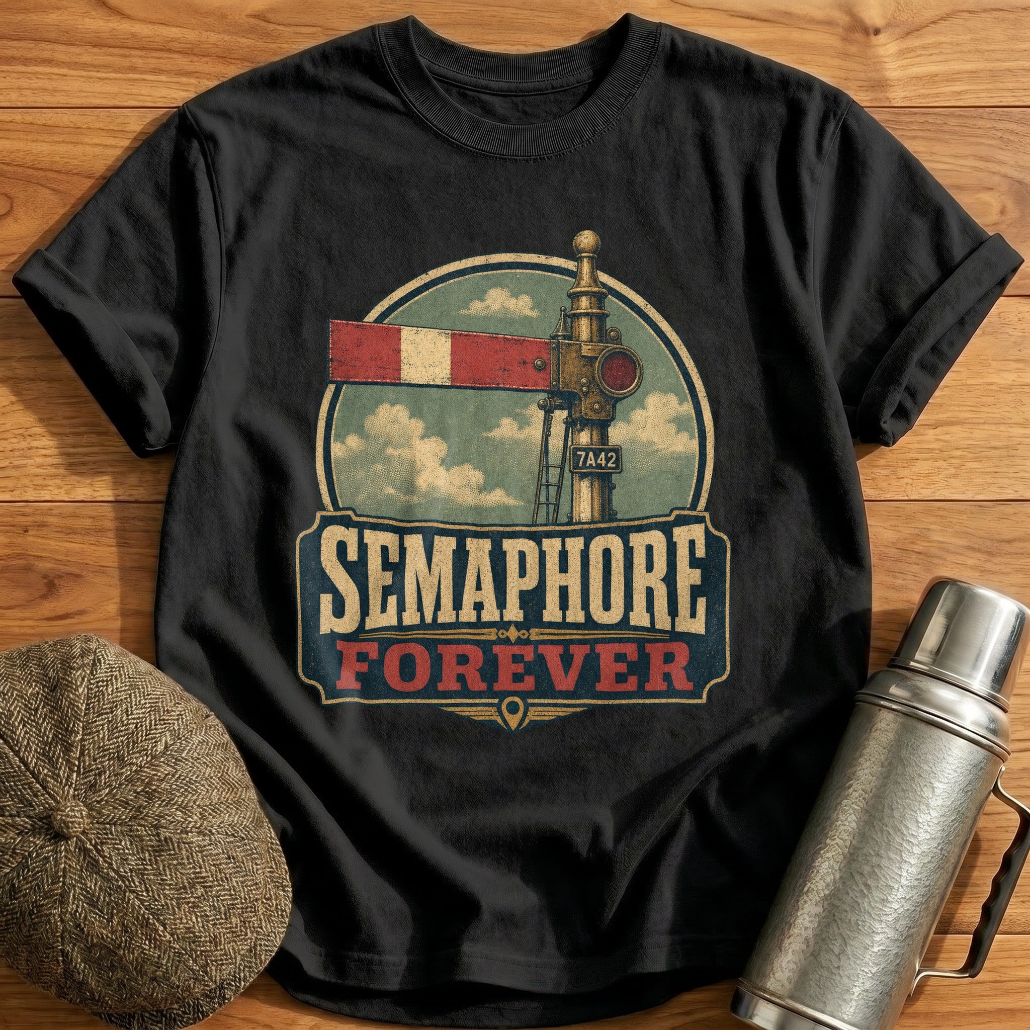 Semaphore Forever T-Shirt - Black