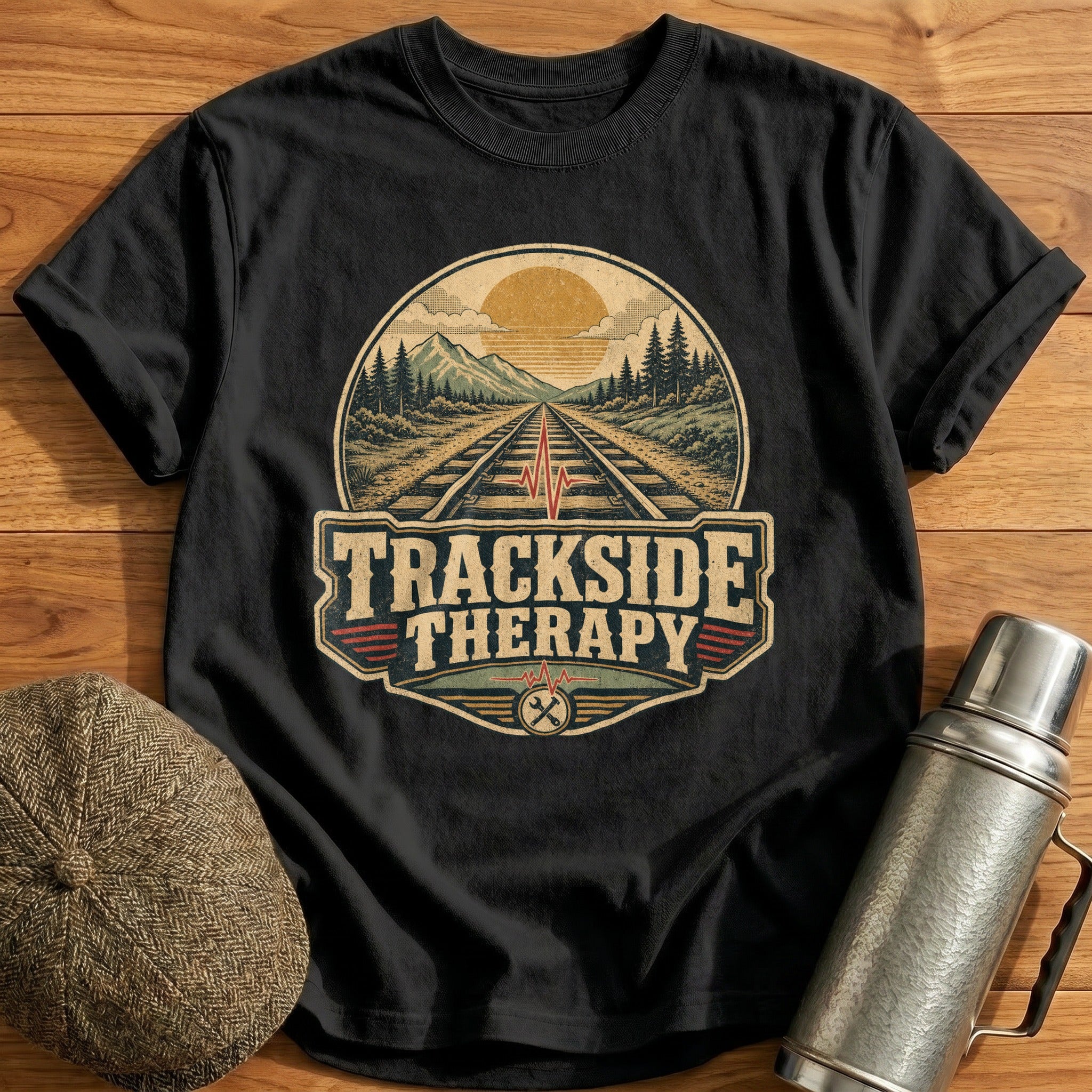 Trackside Therapy T-Shirt - Black