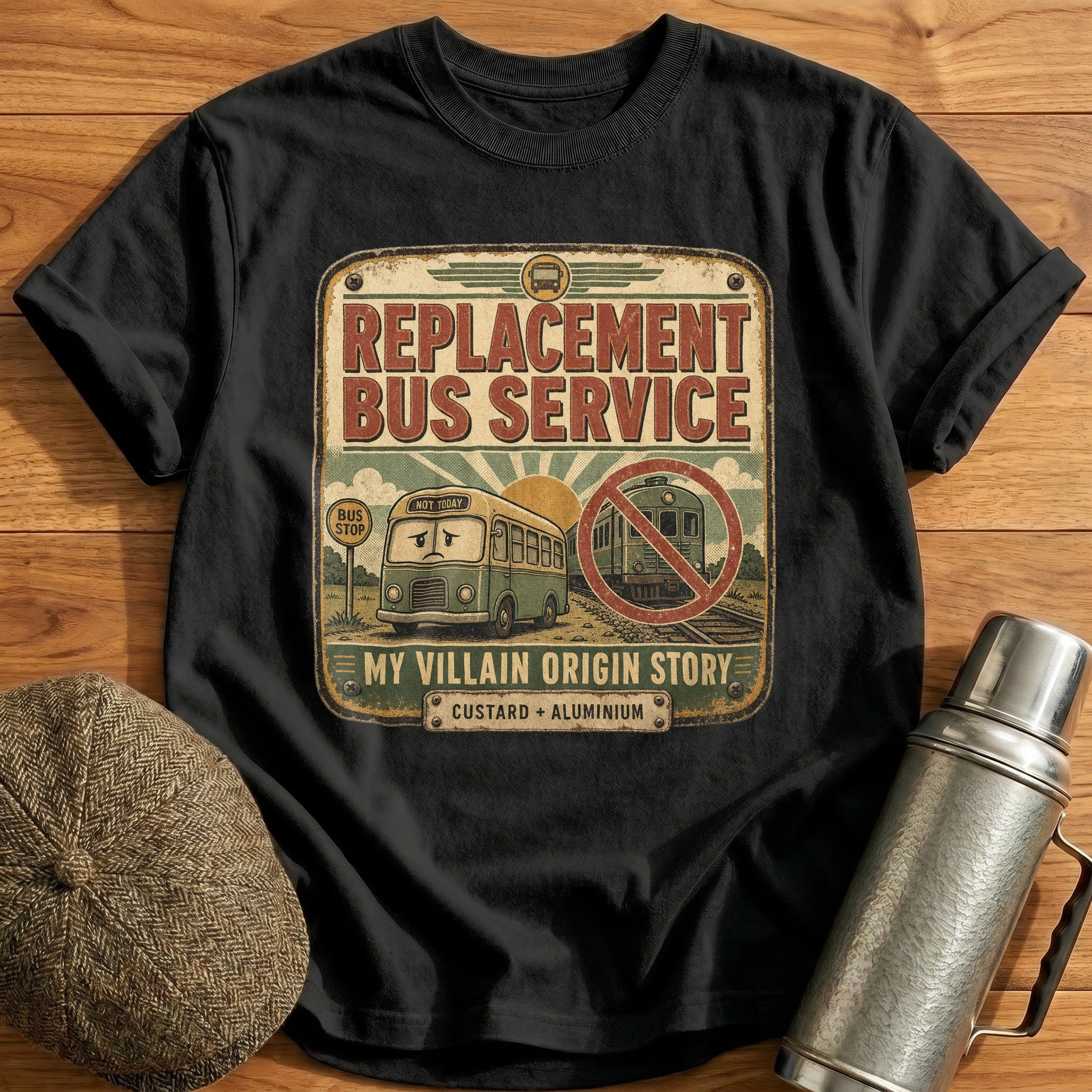 Replacement Bus Service T-Shirt - Black