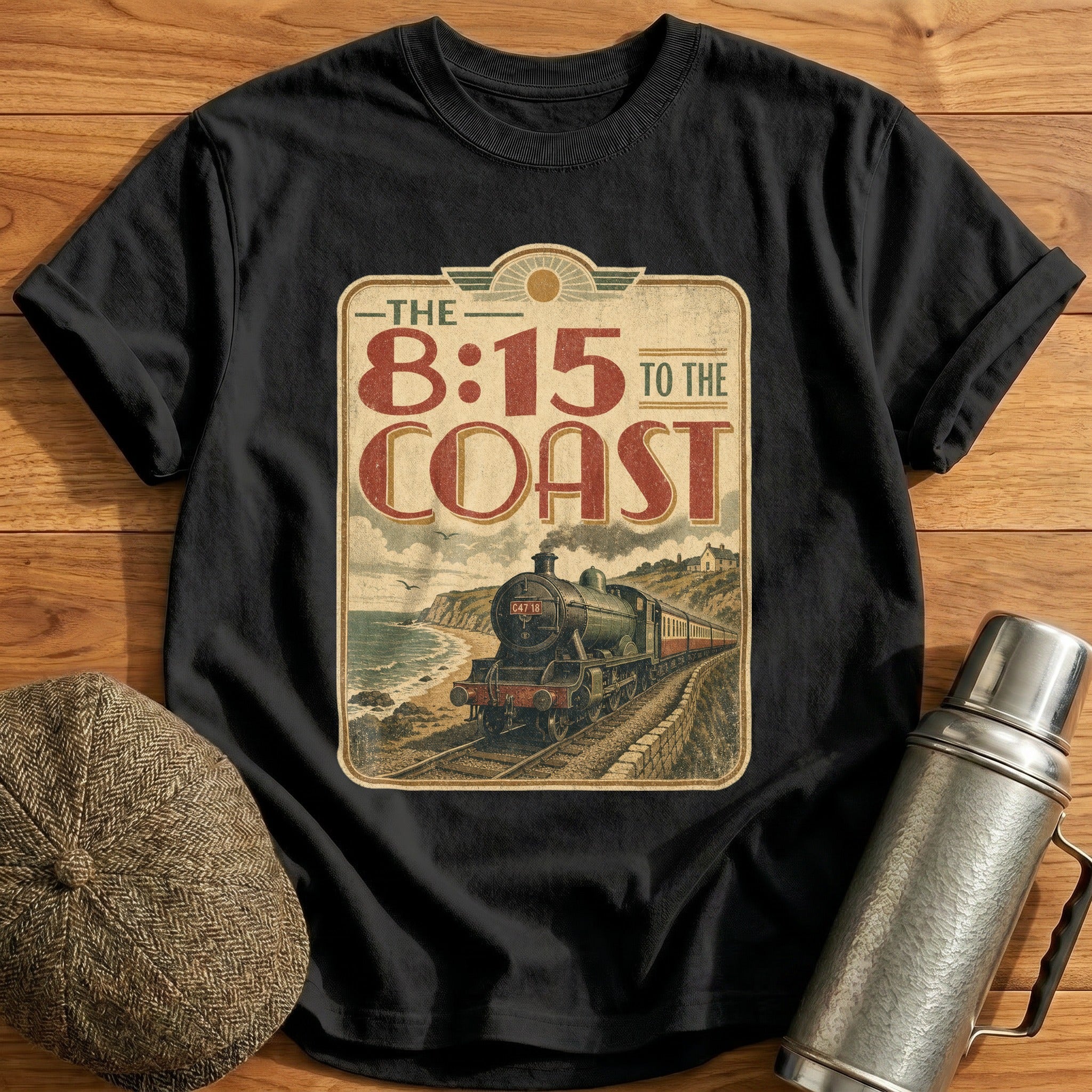 The 815 to the Coast T-Shirt - Black