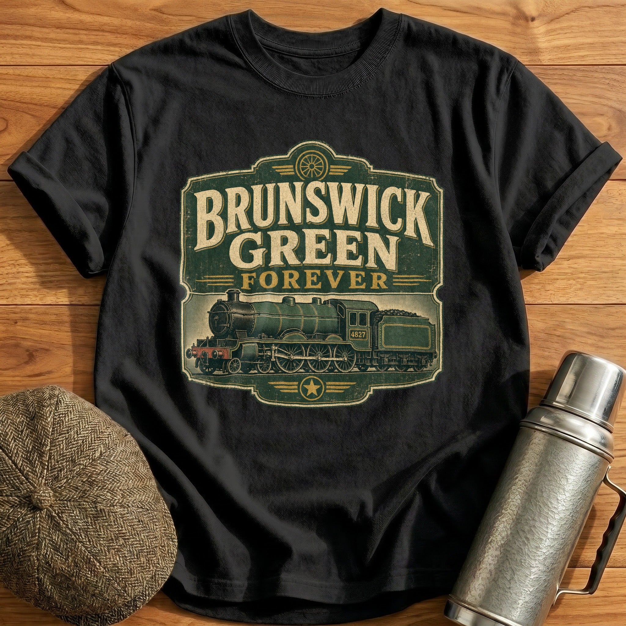 Brunswick Green Forever T-Shirt - Black