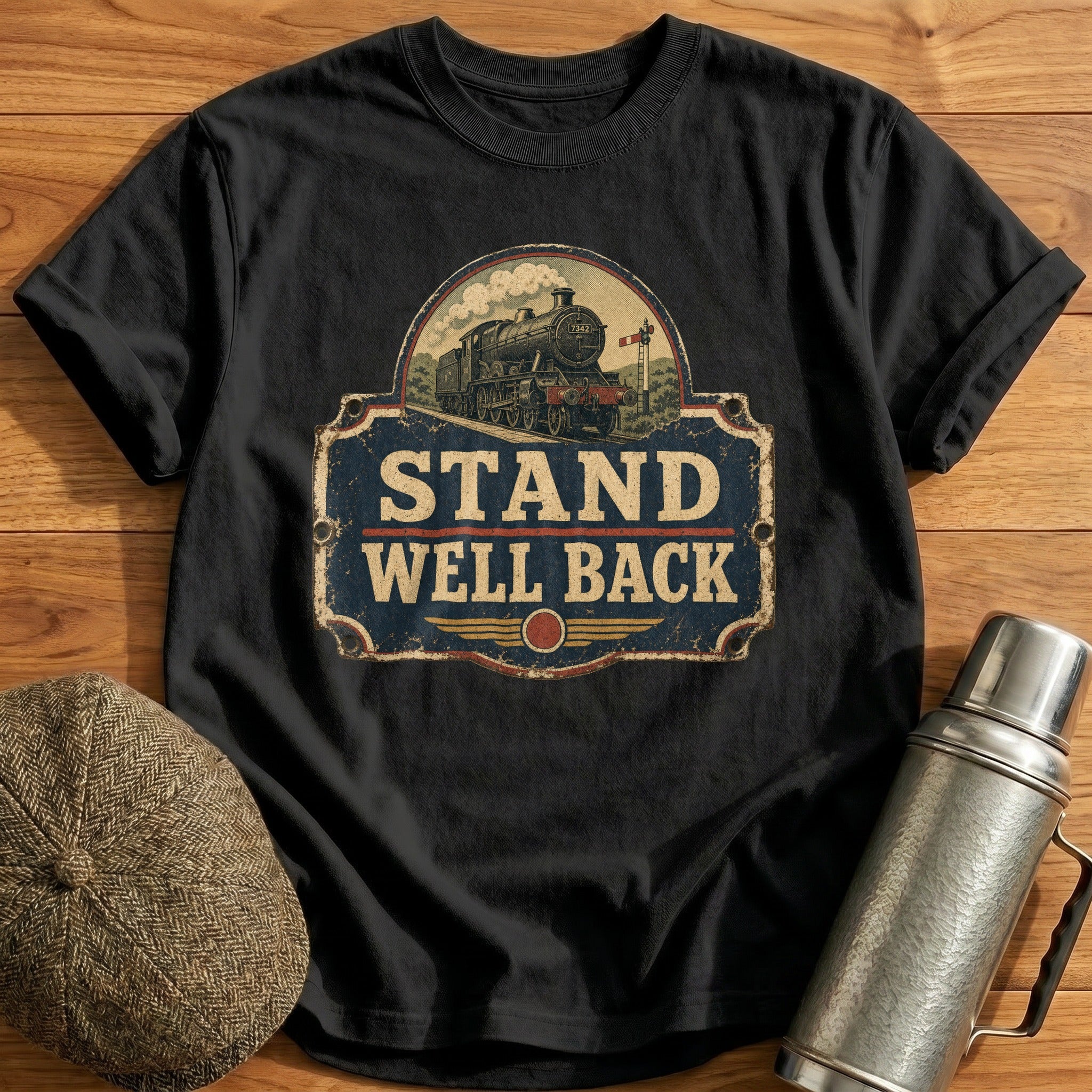 Stand Well Back T-Shirt - Black
