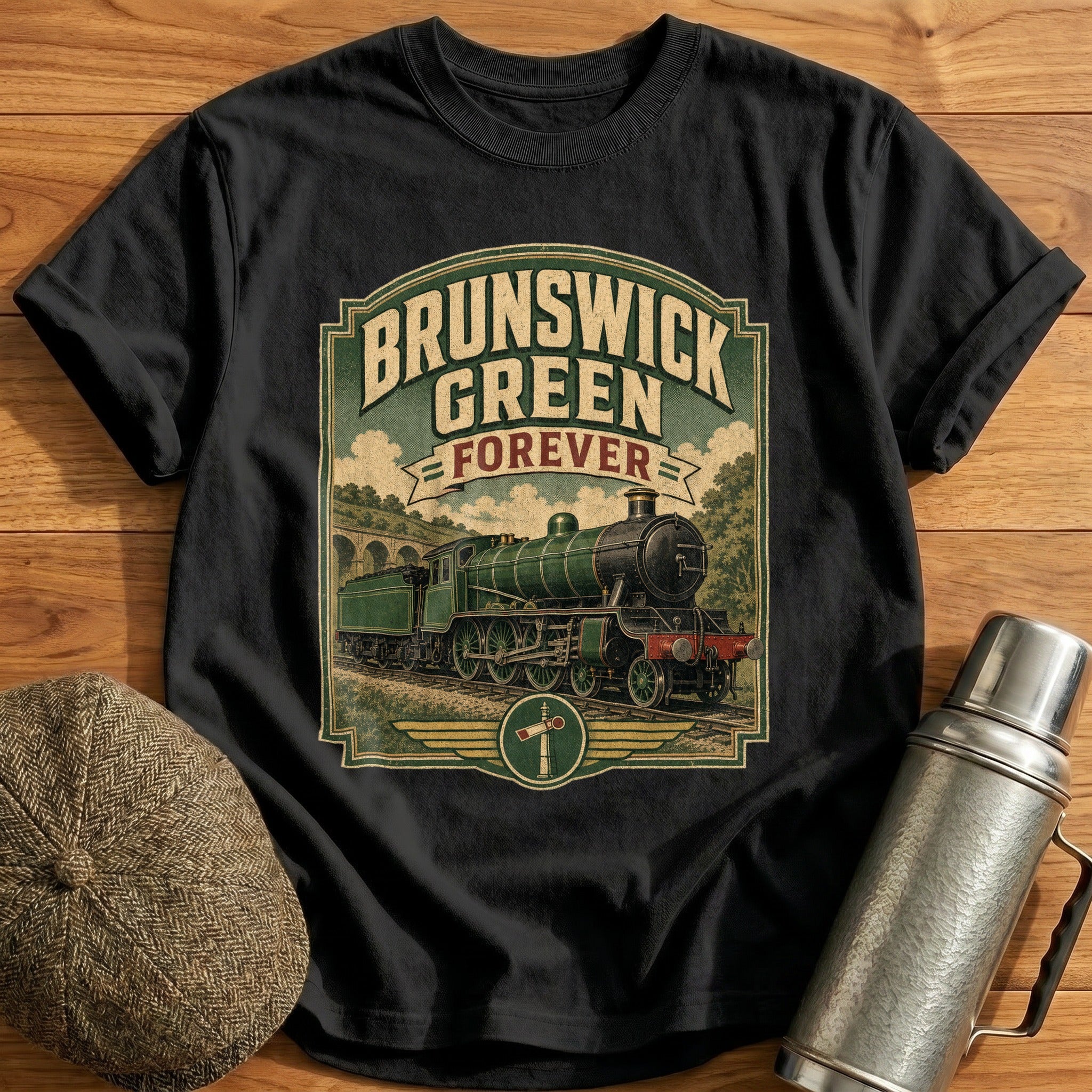 Brunswick Green Forever II T-Shirt - Black