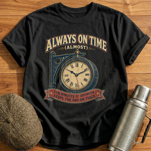Always on Time T-Shirt - Black