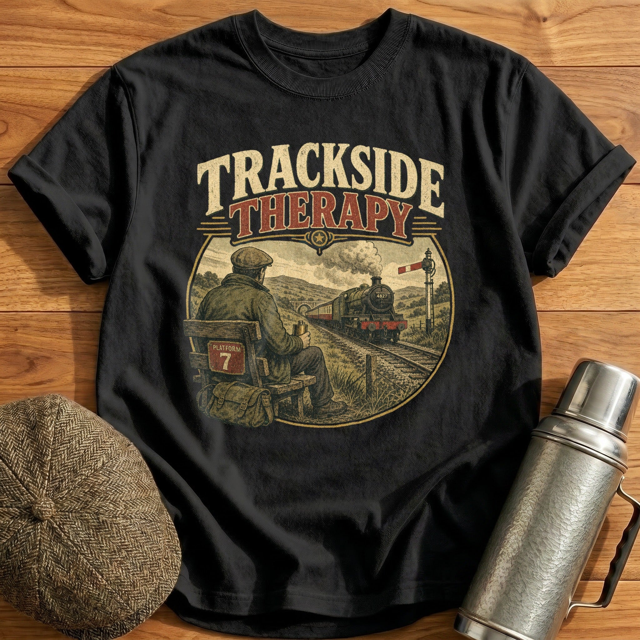 Trackside Therapy II T-Shirt - Black