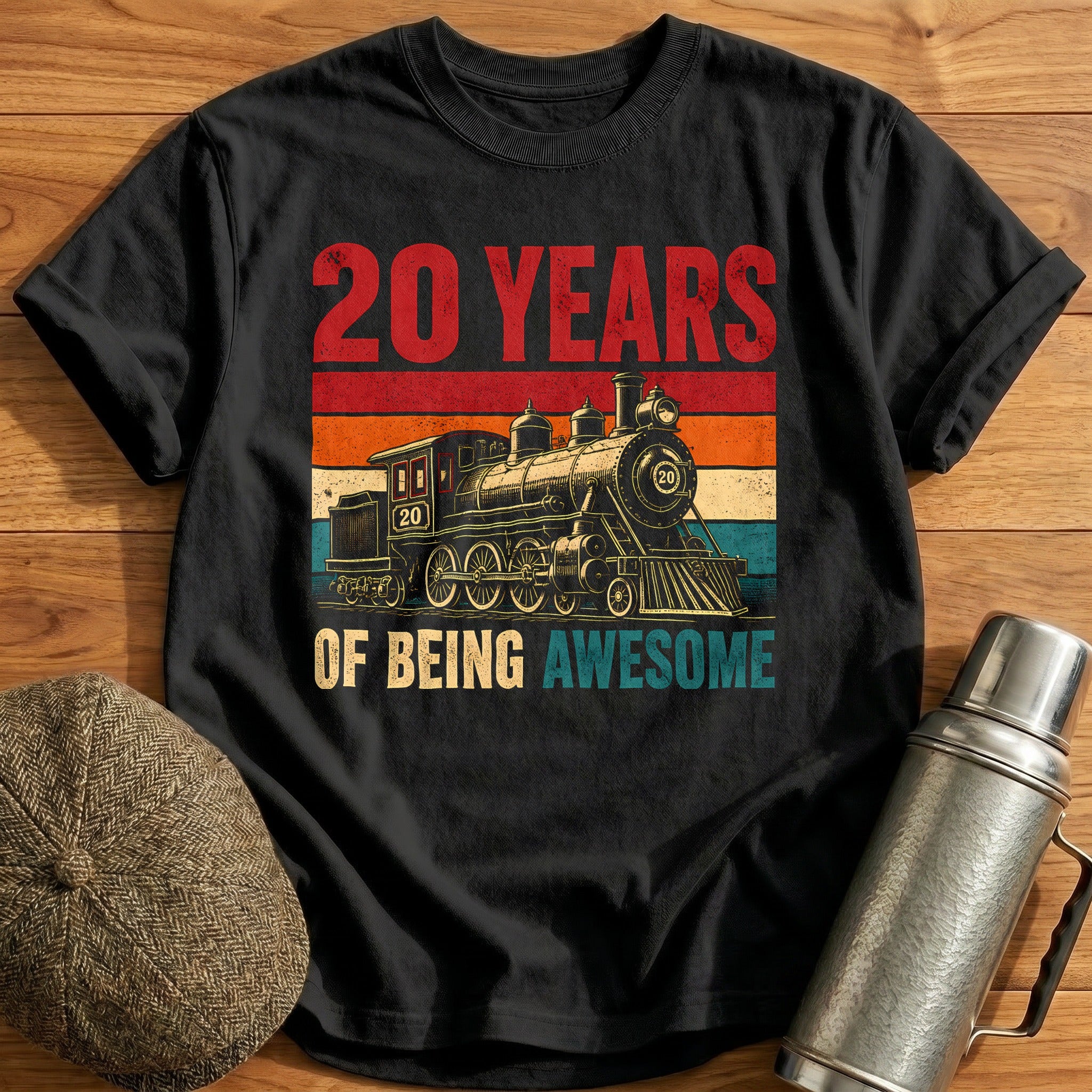 20 Being Awesome T-Shirt - Black