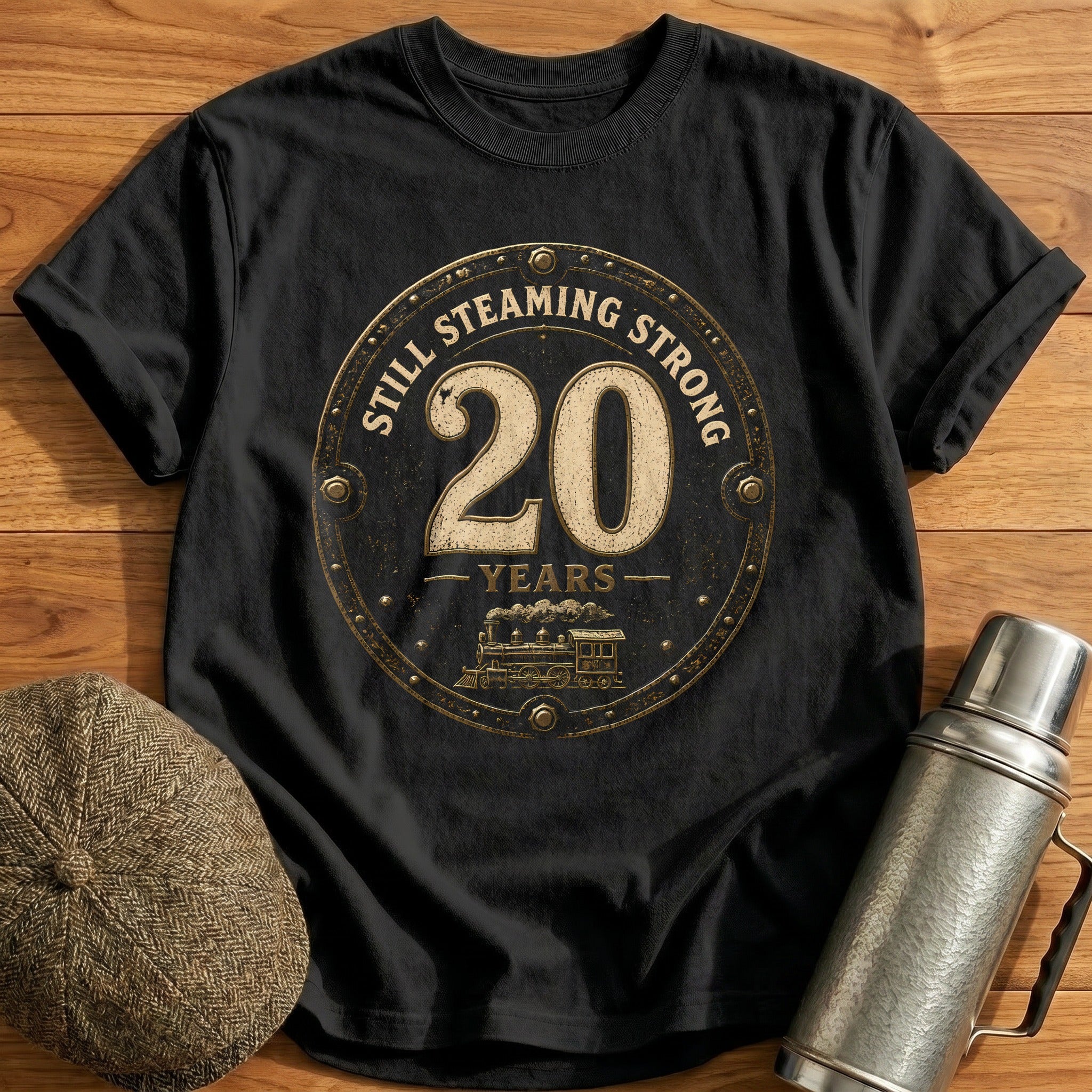 20 Still Steaming T-Shirt - Black