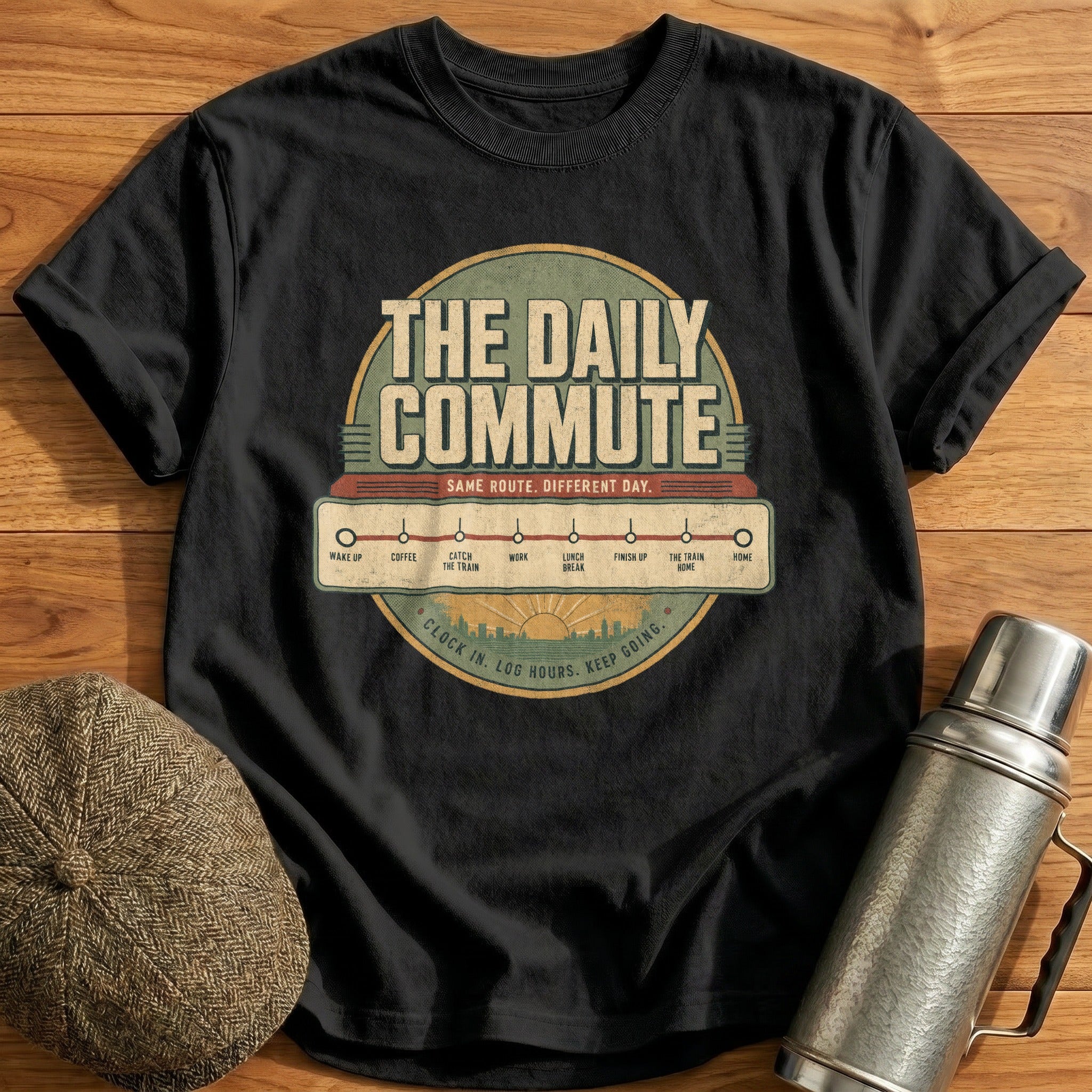 The Daily Commute T-Shirt - Black