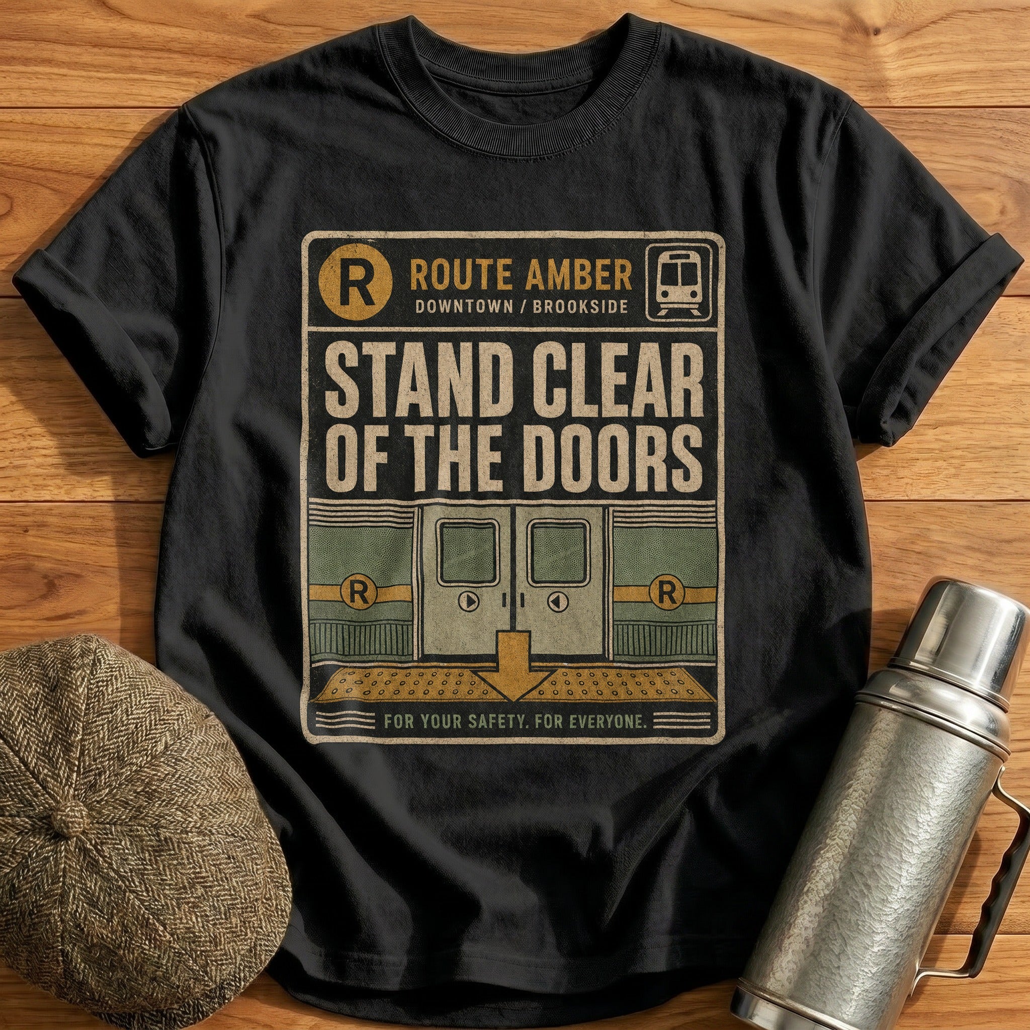 Stand Clear of the Doors T-Shirt - Black