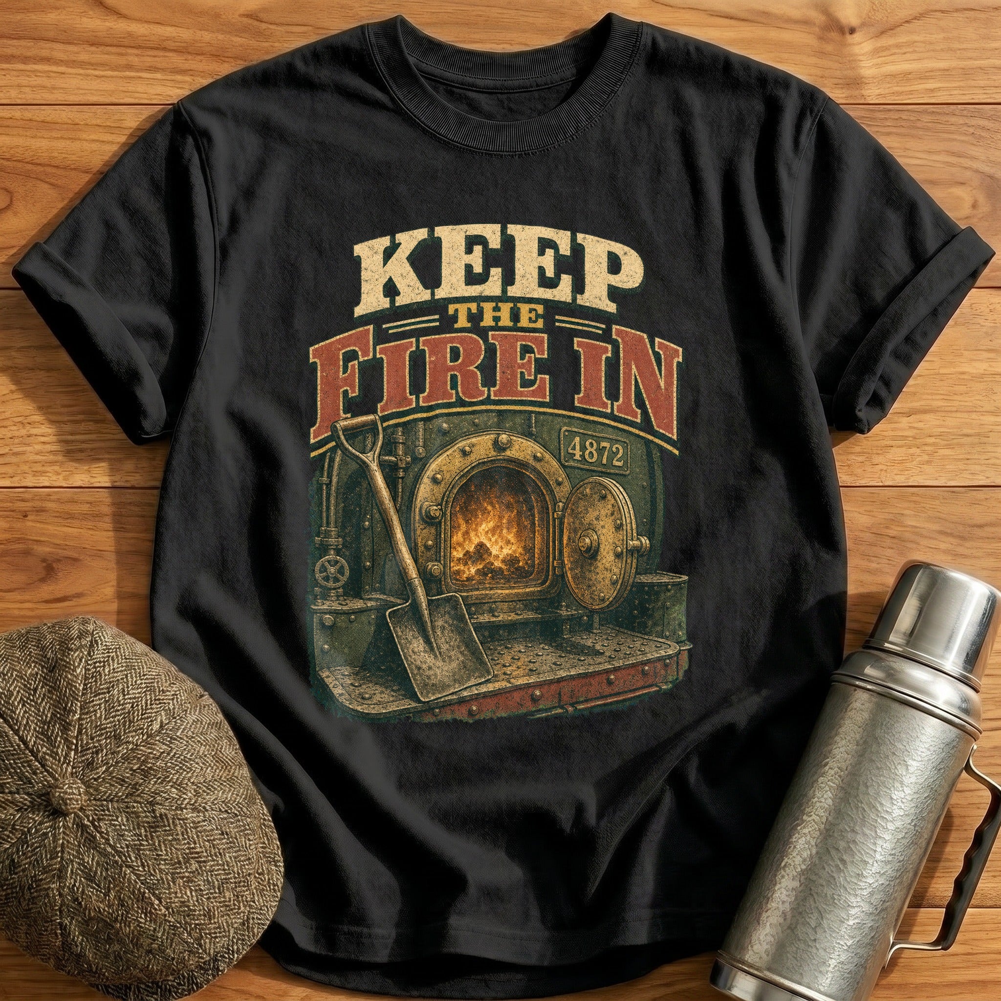 Keep the Fire in T-Shirt - Black