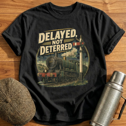 Delayed, not Deterred T-Shirt - Black