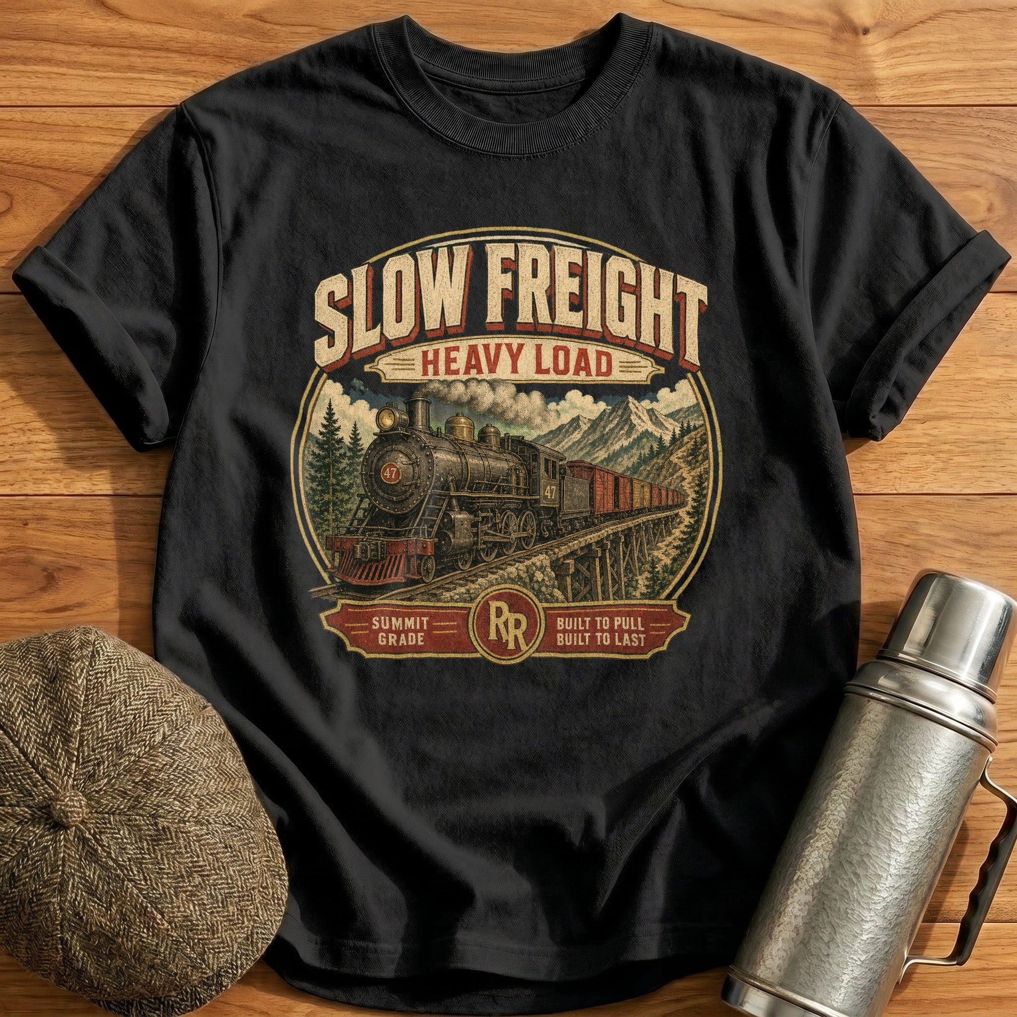 Slow Freight T-Shirt - Black