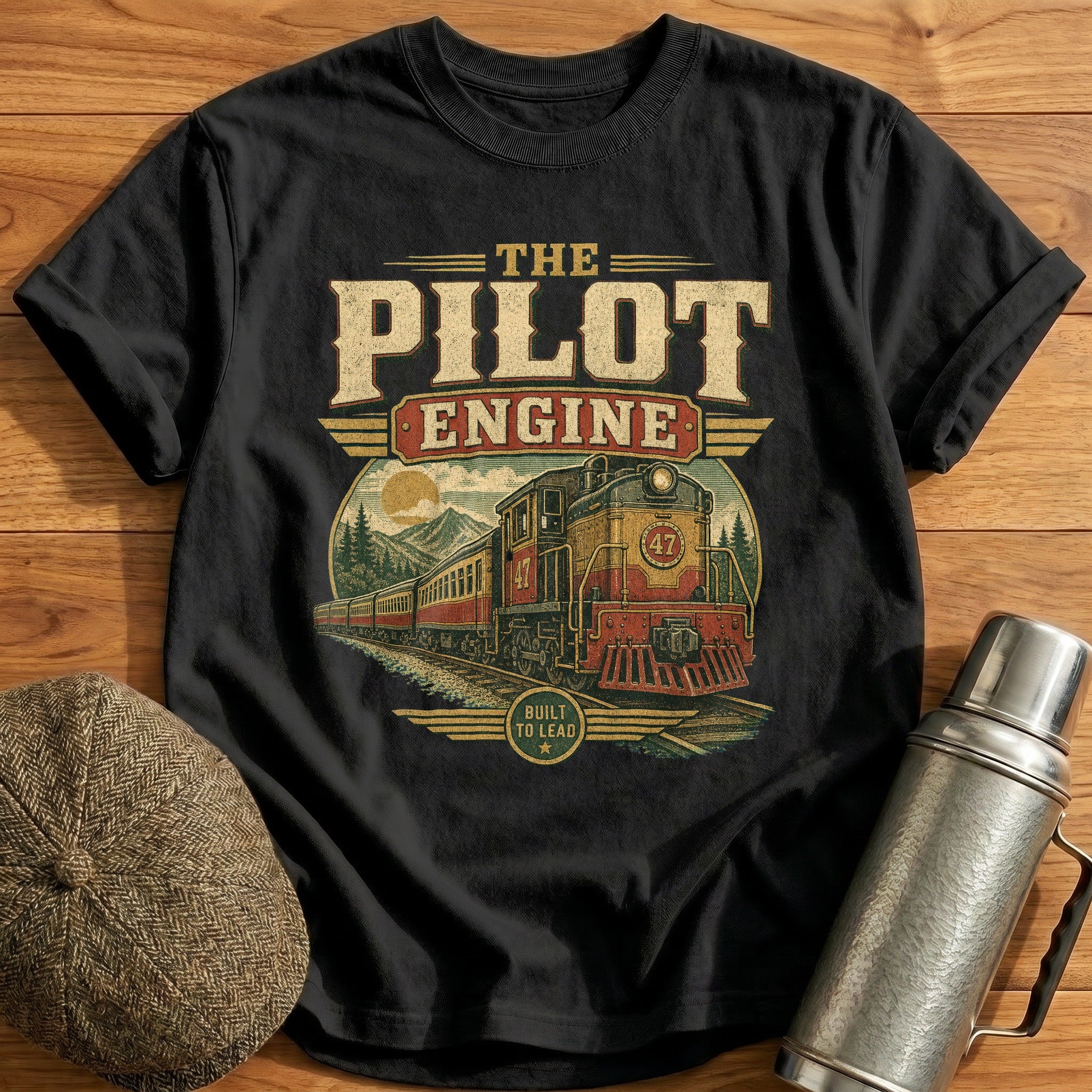 The Pilot Engine T-Shirt - Black