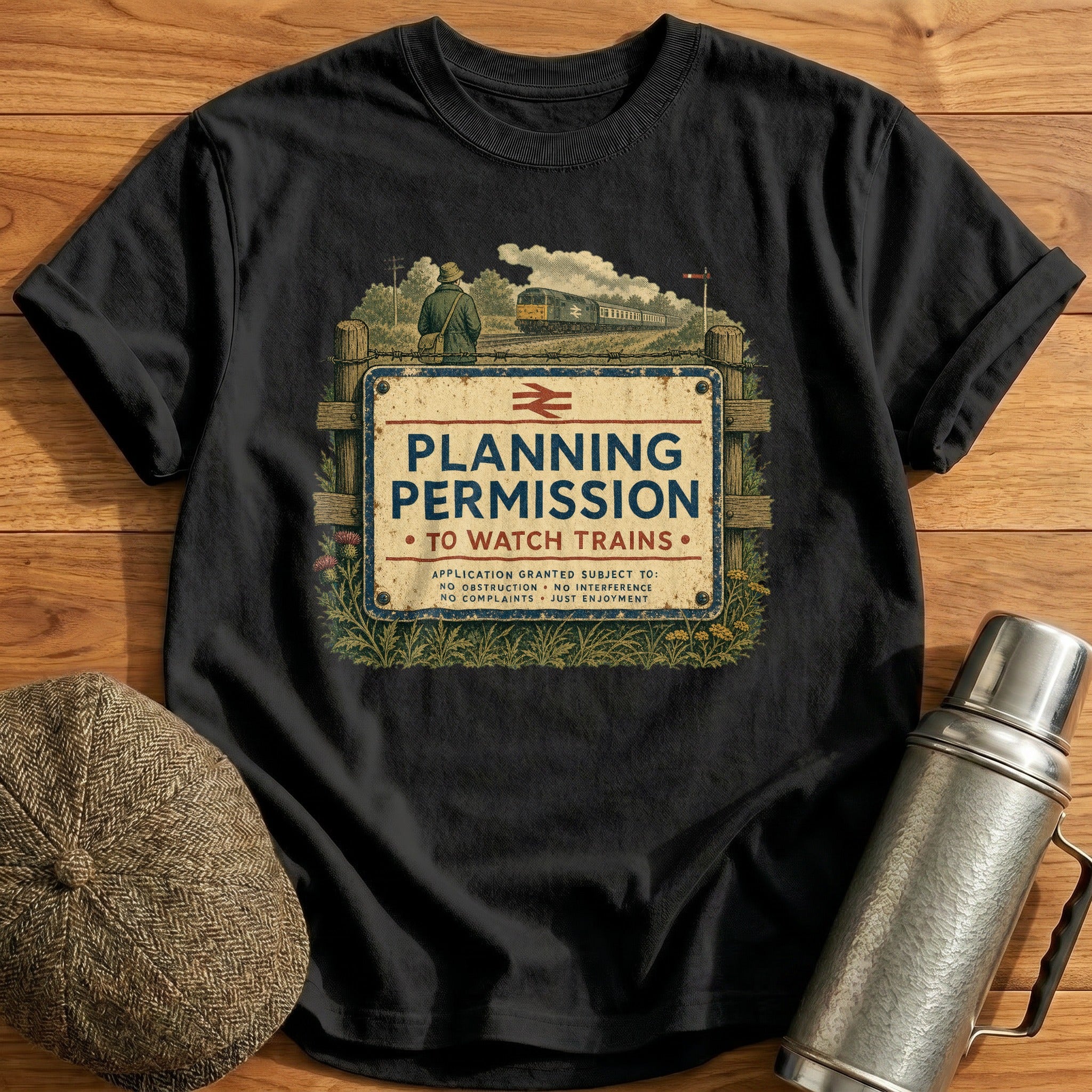 Planning Permission T-Shirt - Black
