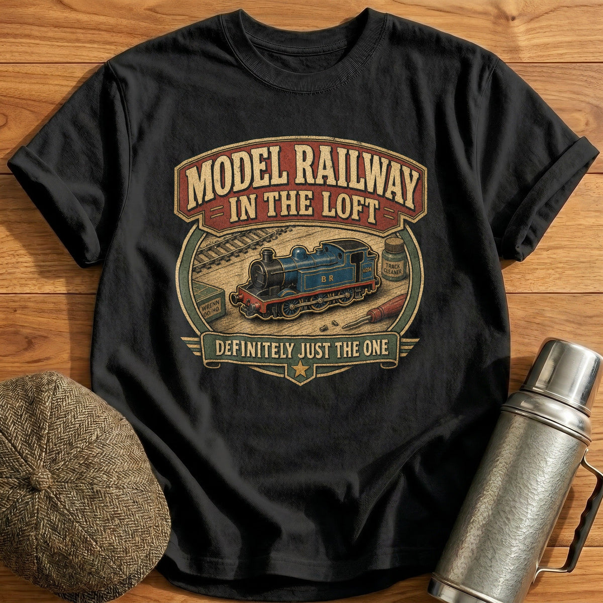 Model Railway in the Loft Kids T-Shirt - Black