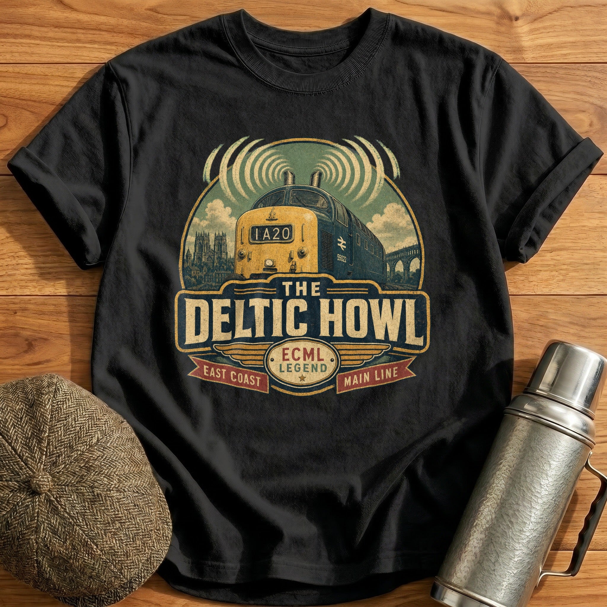 The Deltic Howl T-Shirt - Black