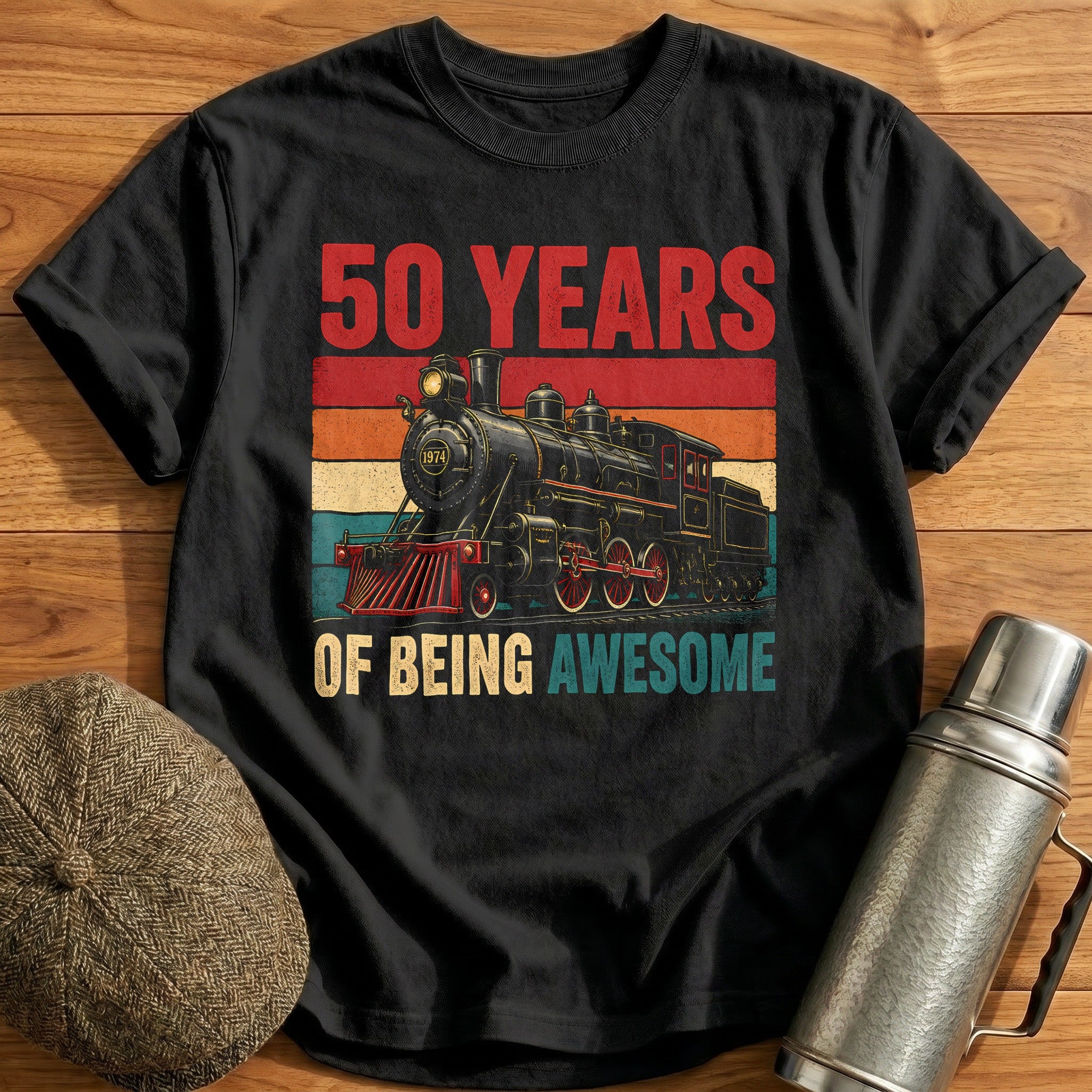 50 Being Awesome T-Shirt - Black