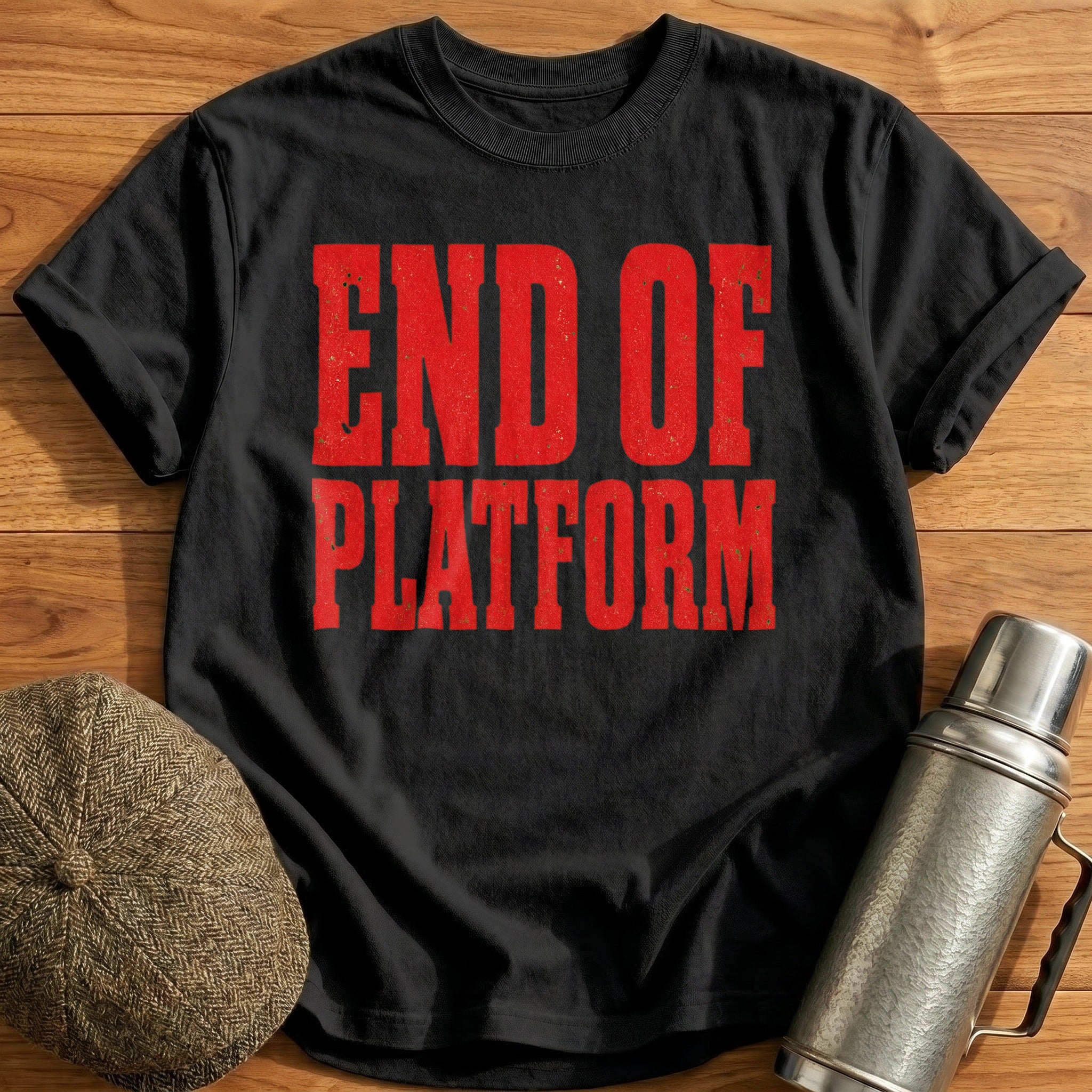 End of Platform T-Shirt - Black