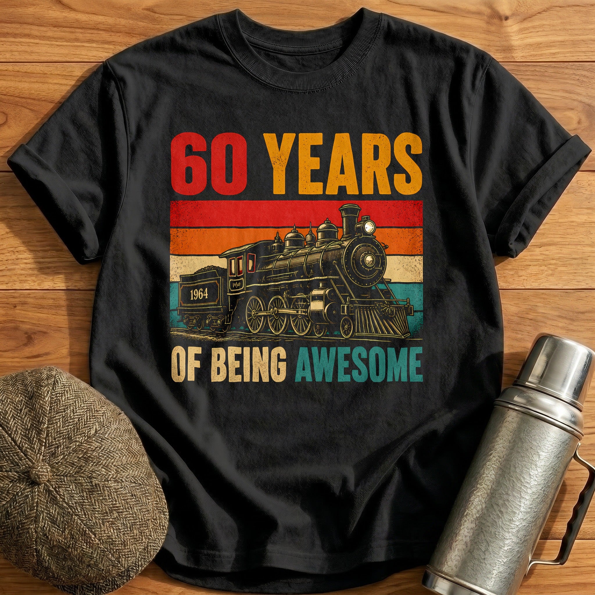 60 Being Awesome T-Shirt - Black