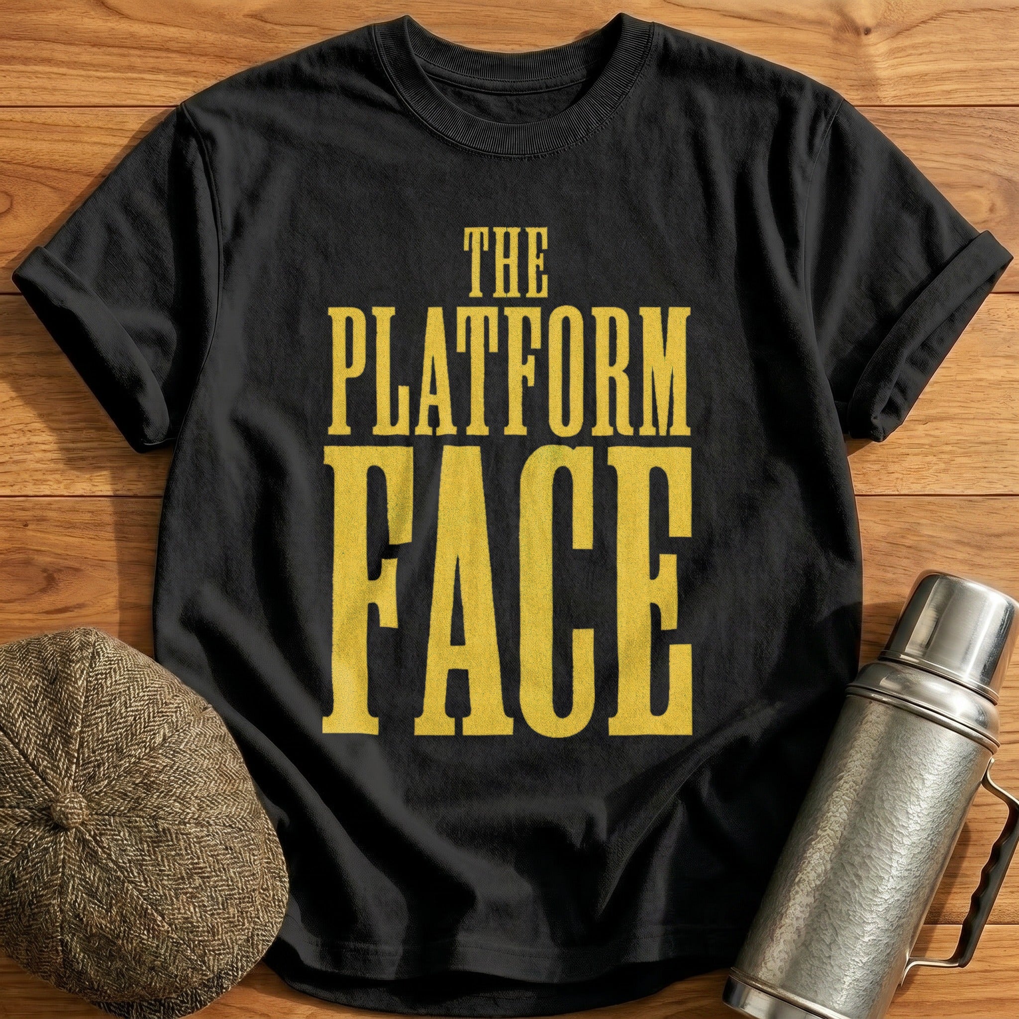 The Platform Face T-Shirt - Black