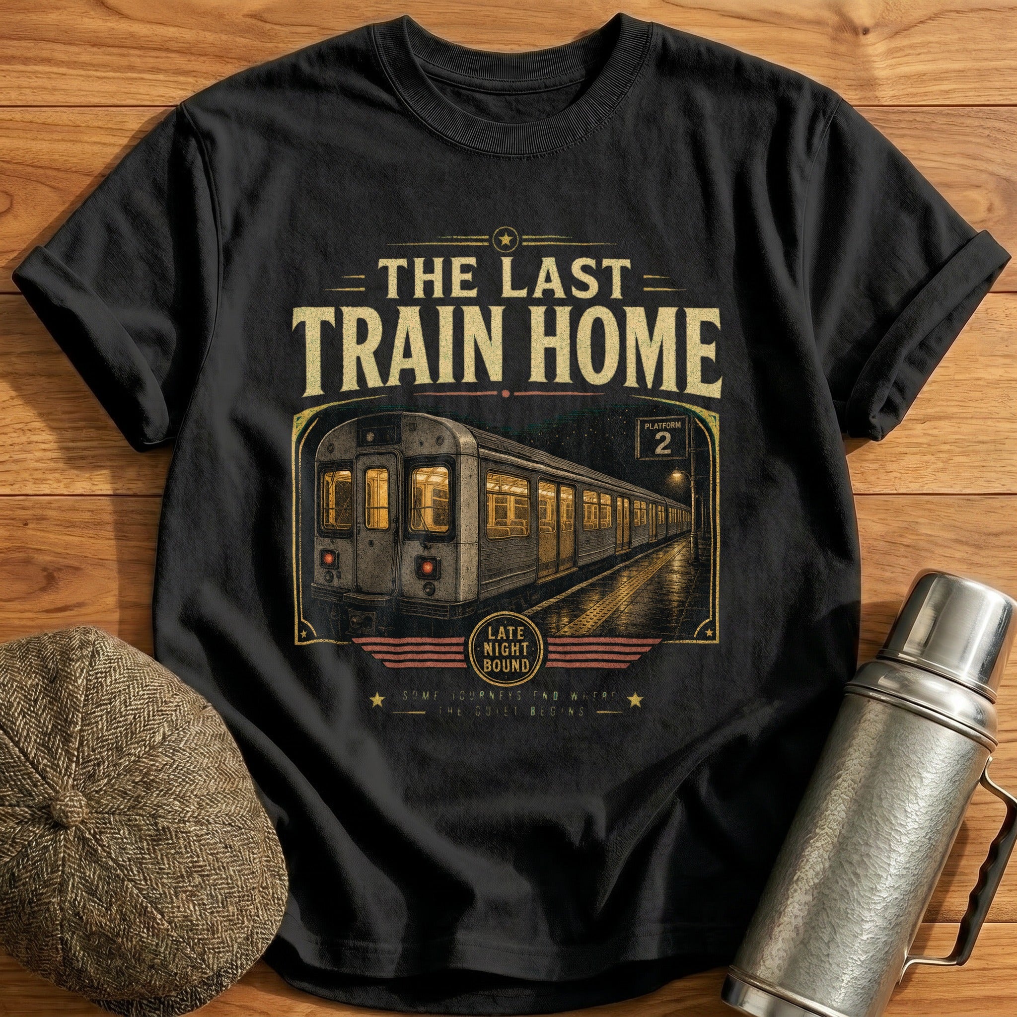 The Last Train Home T-Shirt - Black