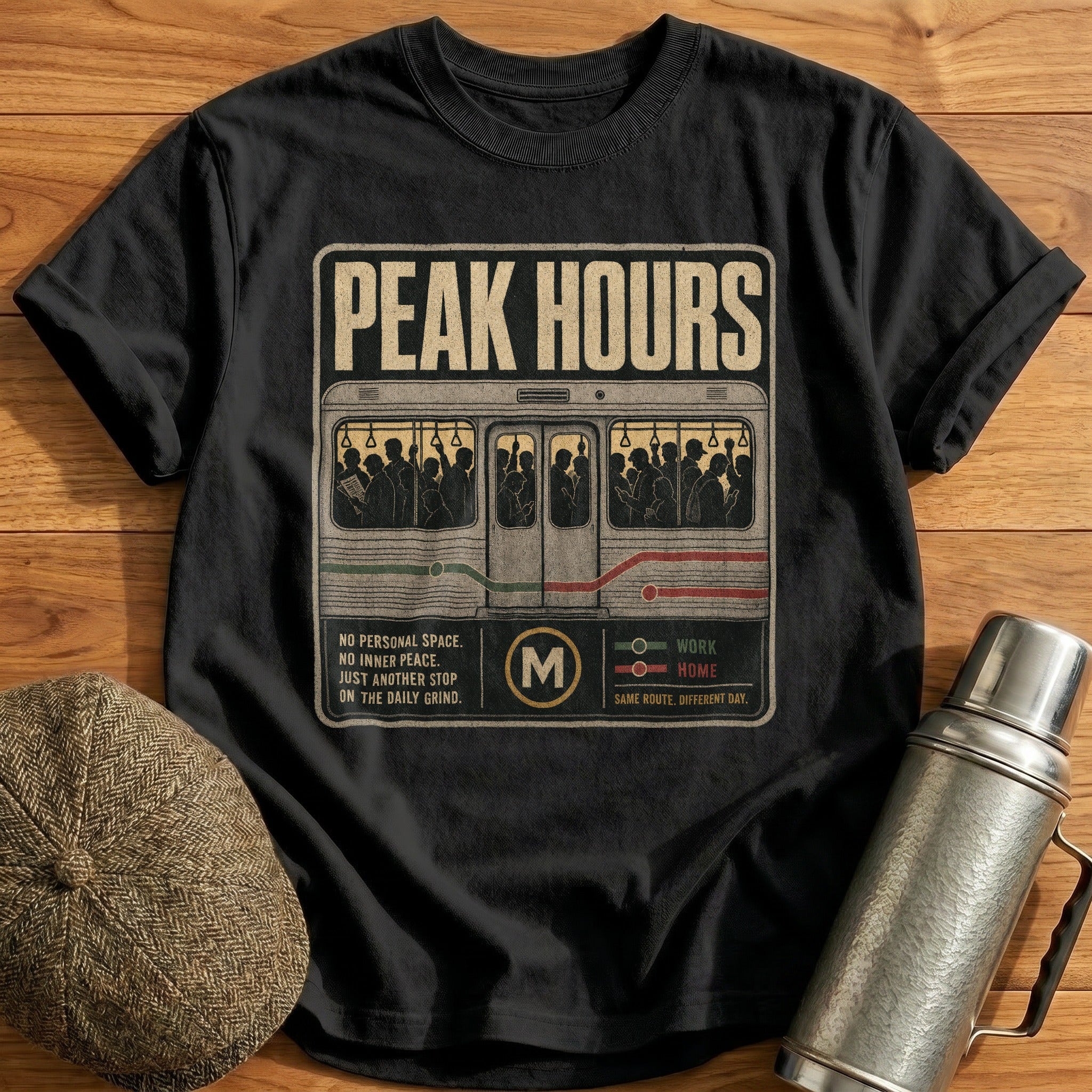 Peak Hours T-Shirt - Black