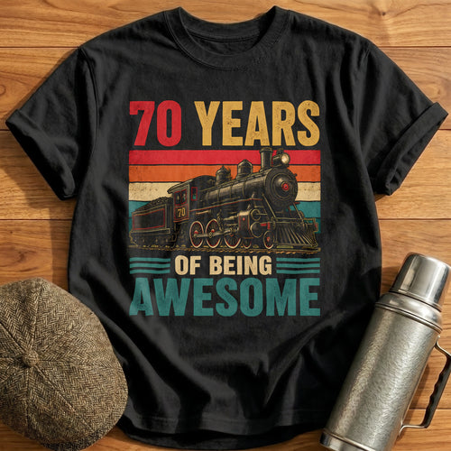 70 Being Awesome T-Shirt - Black