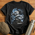 Bald Eagle Train Moonlight Mountains - Black