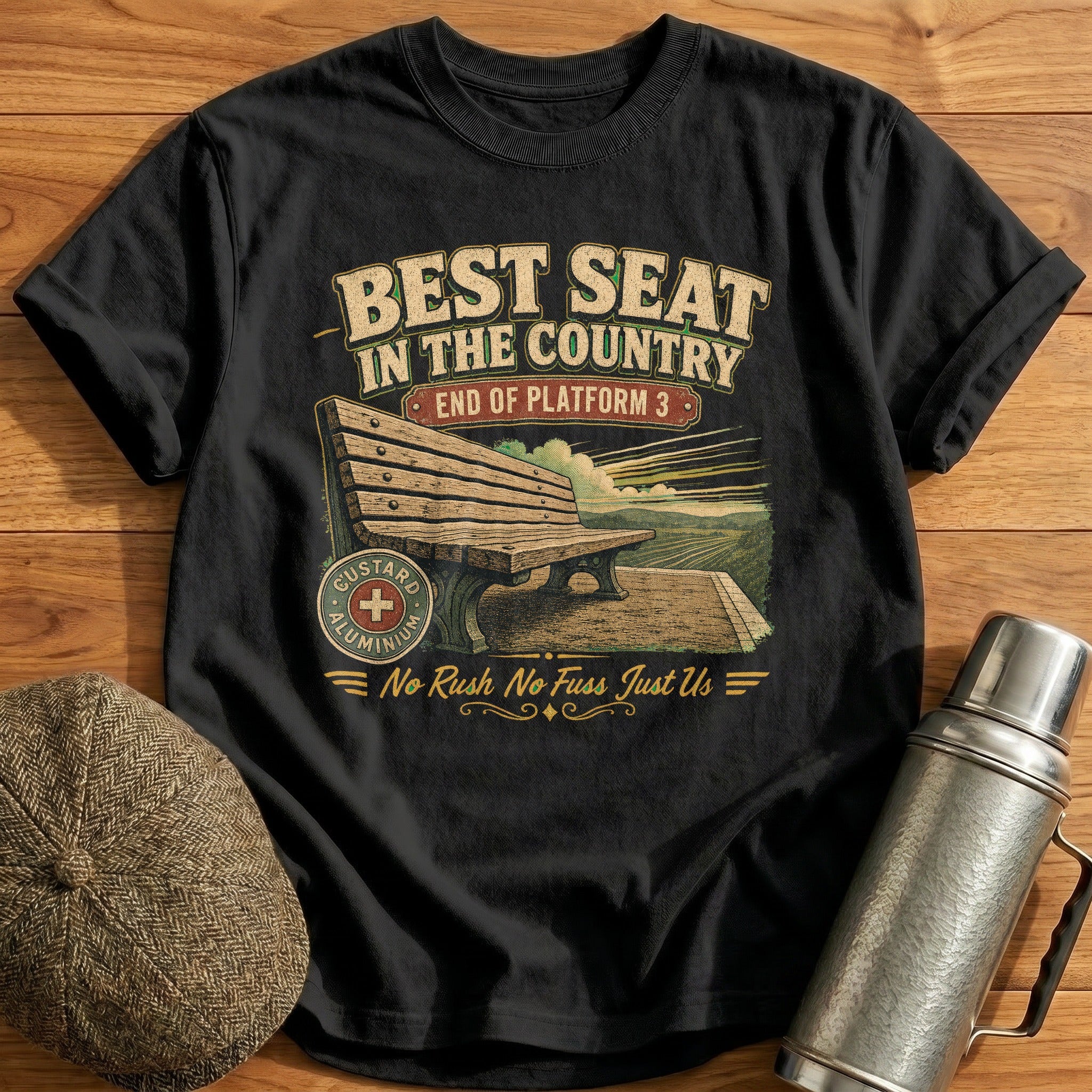 Best Seat in the Country T-Shirt - Black