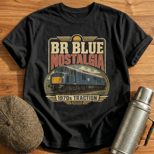 BR Blue Nostalgia T-Shirt - Black