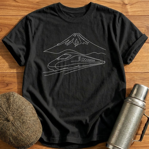 Bullet Train Mountain 89 T-Shirt - Black