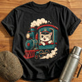 Captain Whiskers T-Shirt - Black