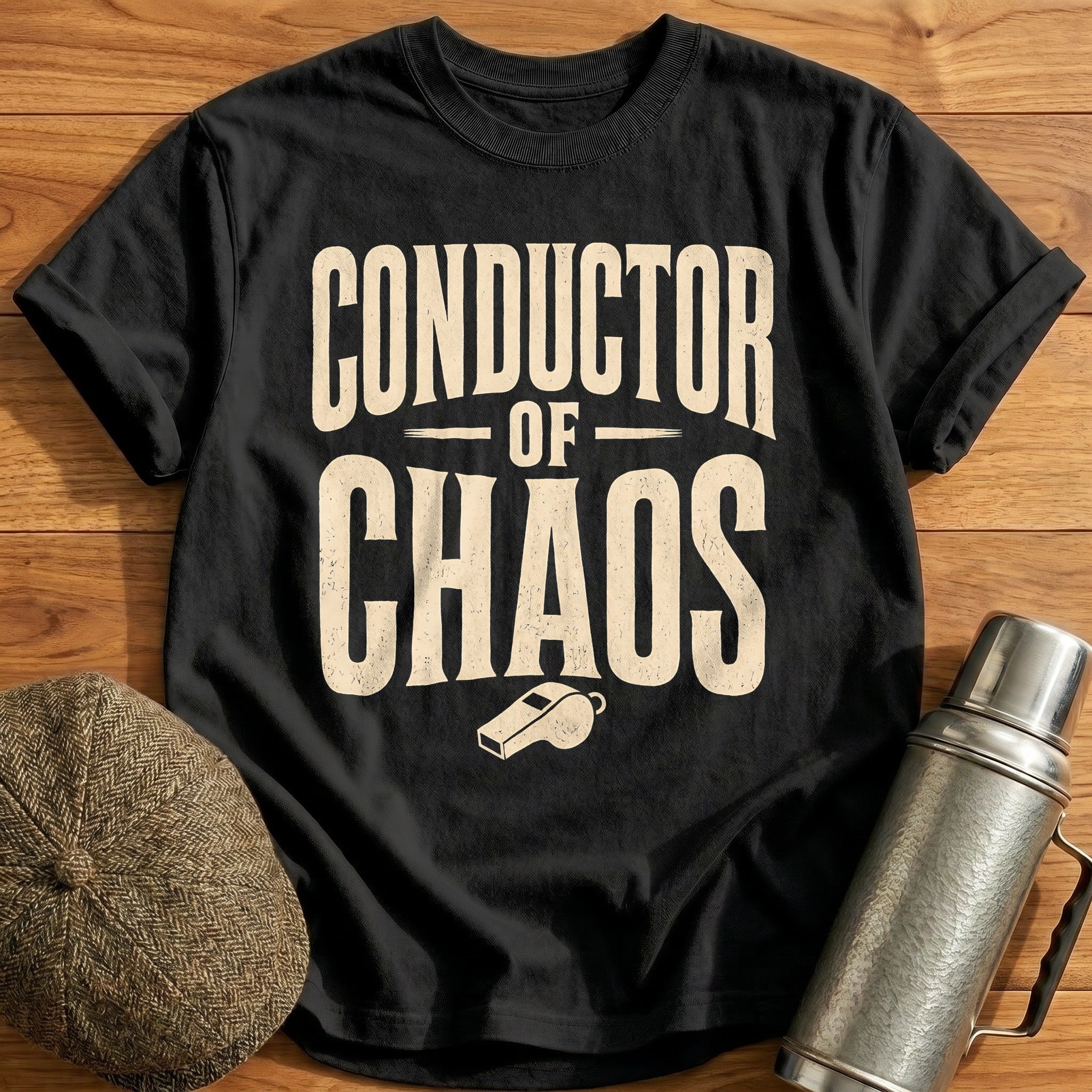 Conductor Of Chaos Teacher Funny - Black