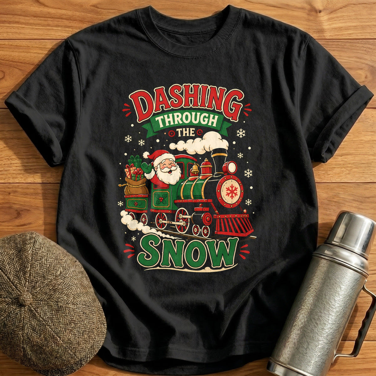 Dashing Through The Snow 22 Kids T-Shirt - Black
