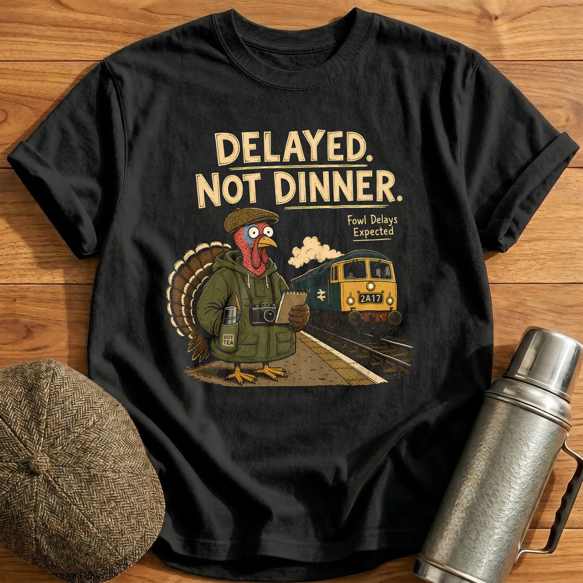 Delayed Not Dinner Fowl Delays Expected 1 T-Shirt - Black