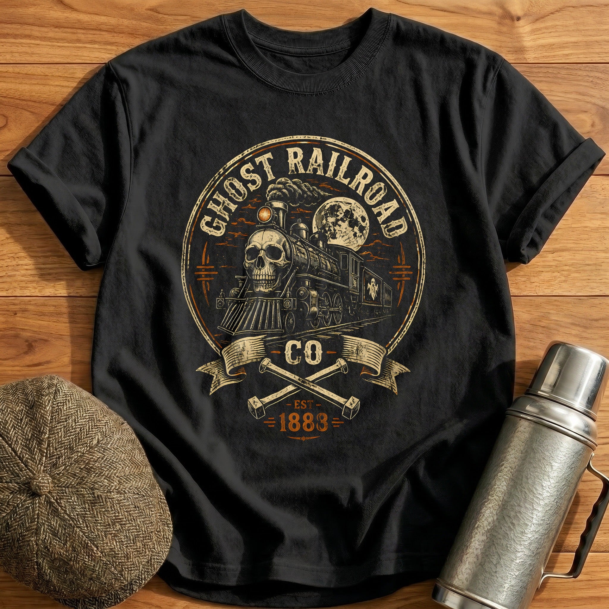 Ghost Railroad Co T-Shirt - Black