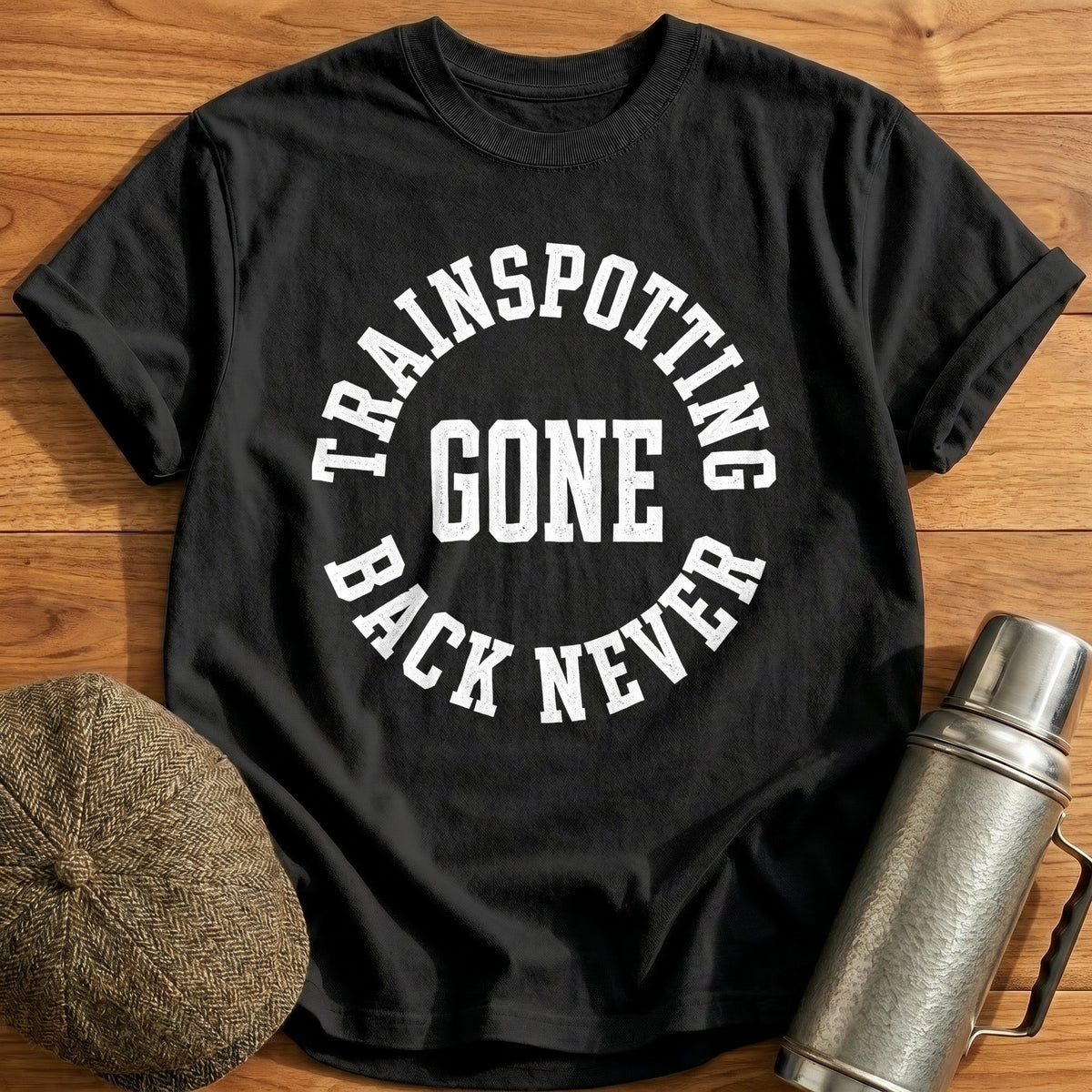 Gone Trainspotting Back Never 60 T-Shirt - Black