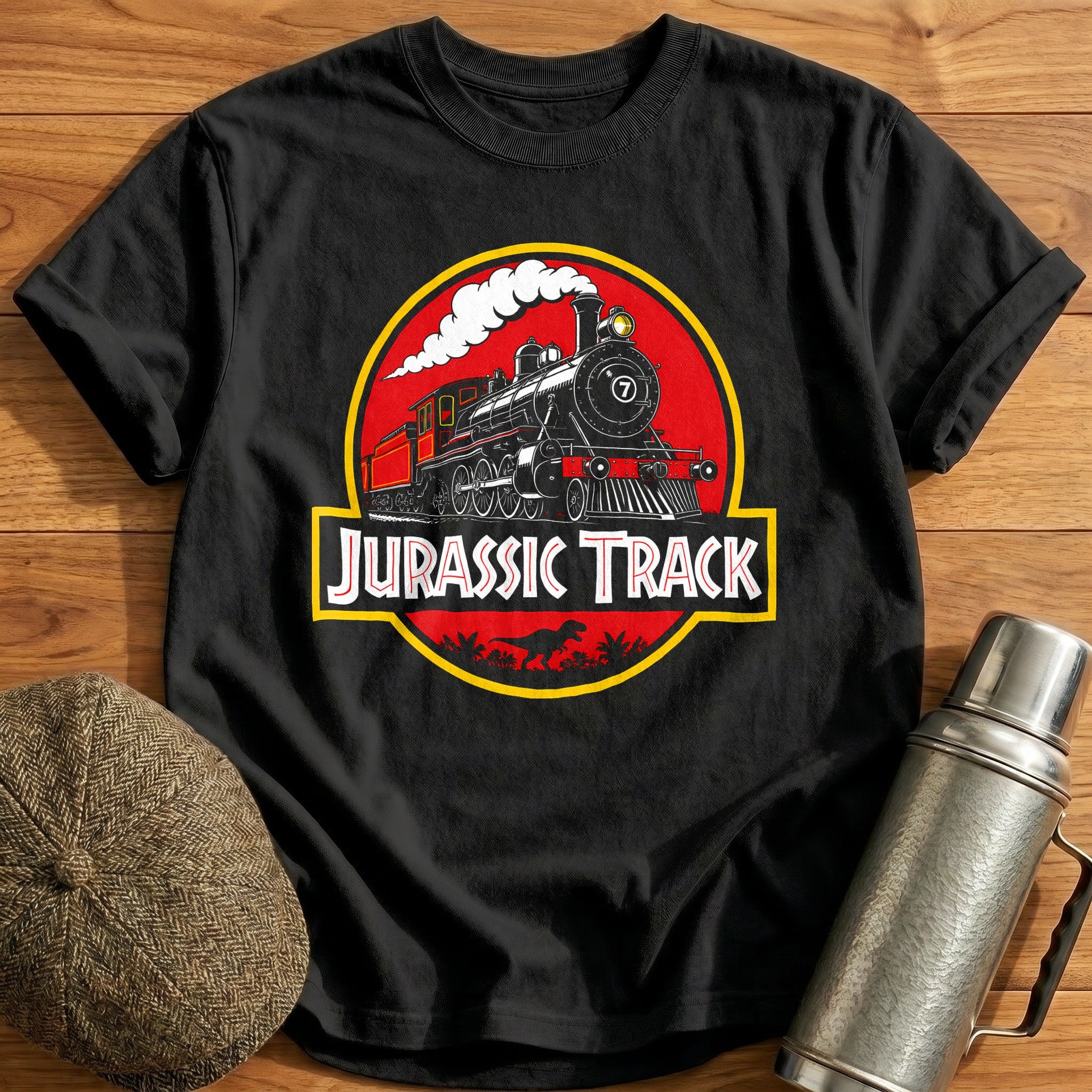 Jurassic Track 32 T-Shirt - Black