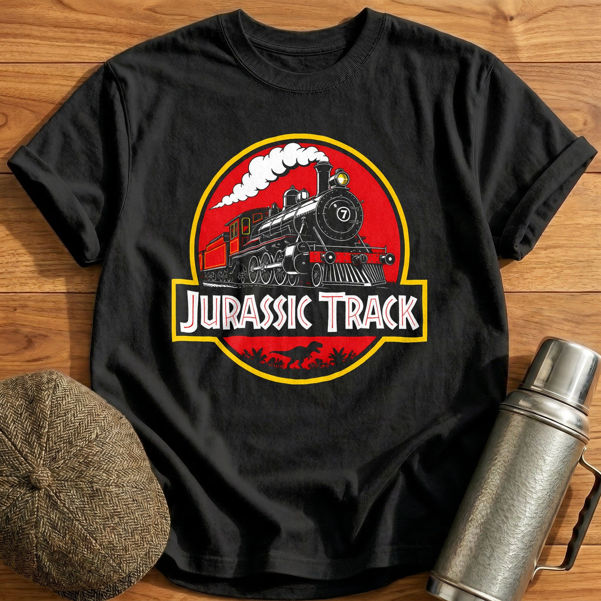 Jurassic Track 32 Kids T-Shirt - Black