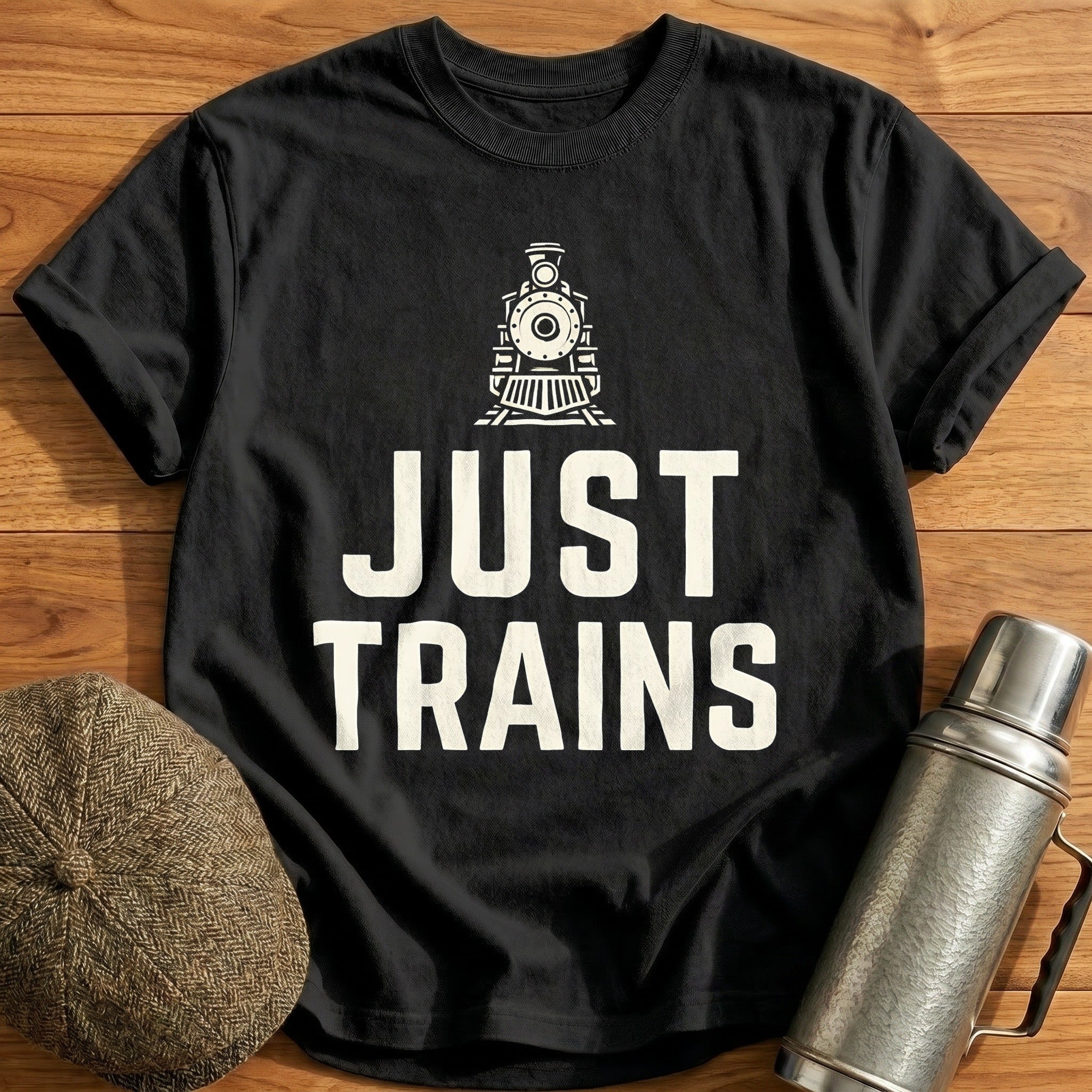 Just Trains T-Shirt - Black