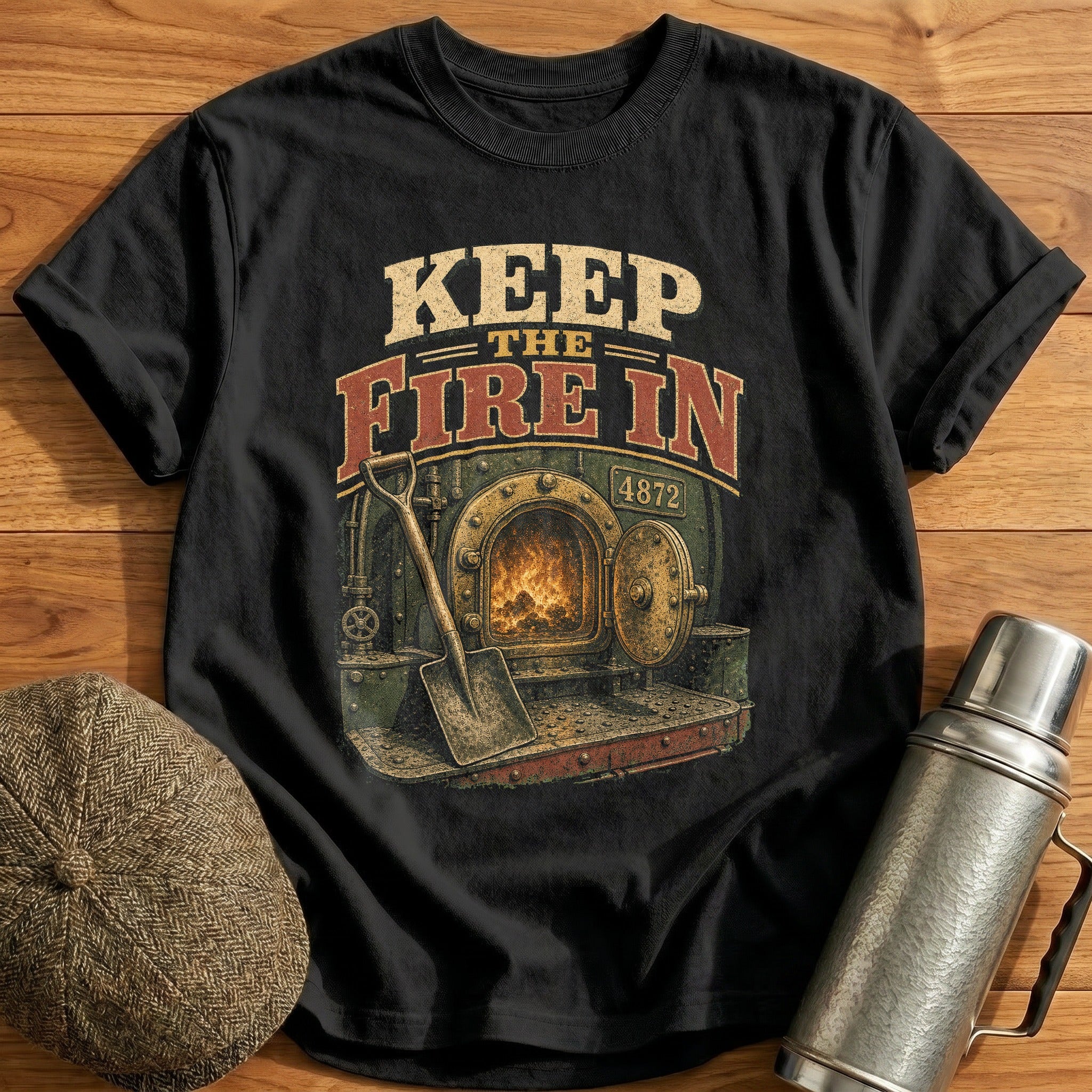 Keep the Fire In T-Shirt - Black