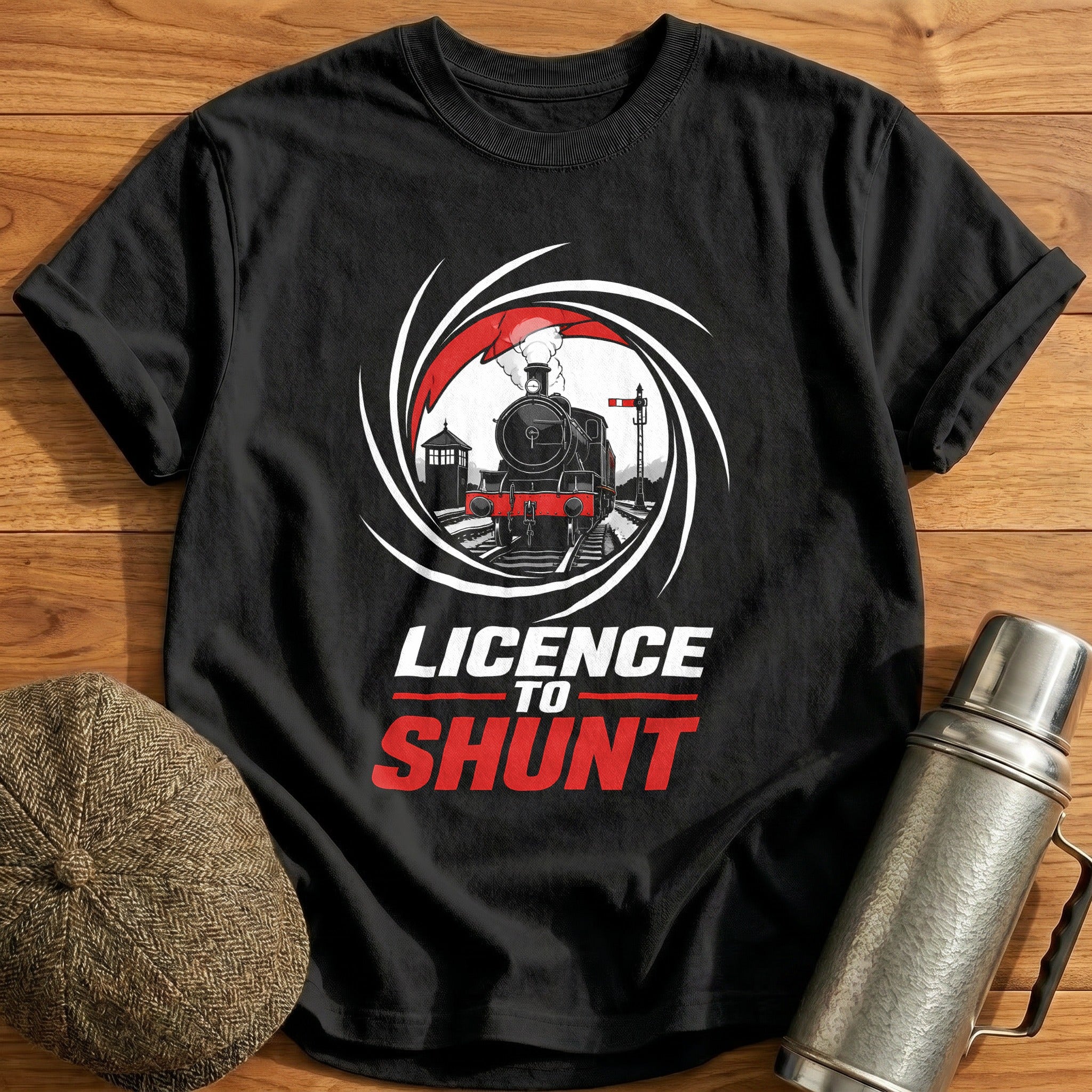 Licence To Shunt 19 T-Shirt - Black