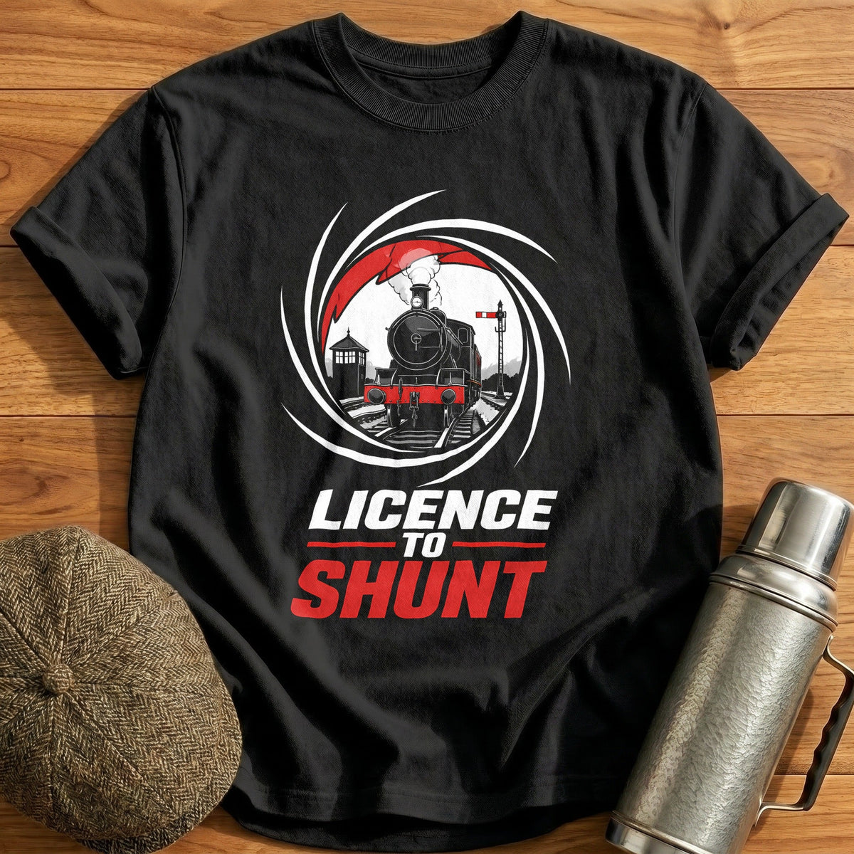 Licence To Shunt 19 Kids T-Shirt - Black