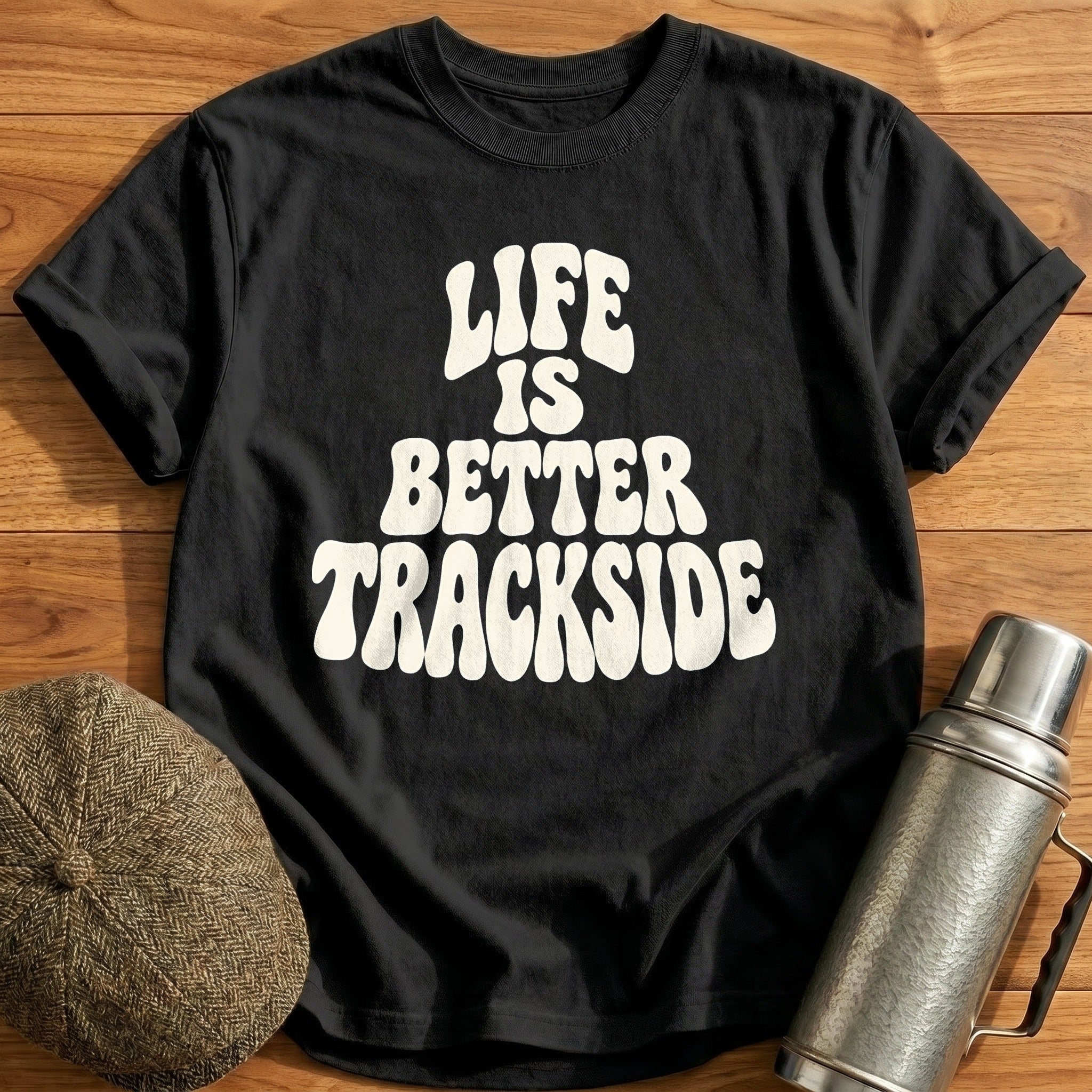 Life Is Better Trackside 59 T-Shirt - Black